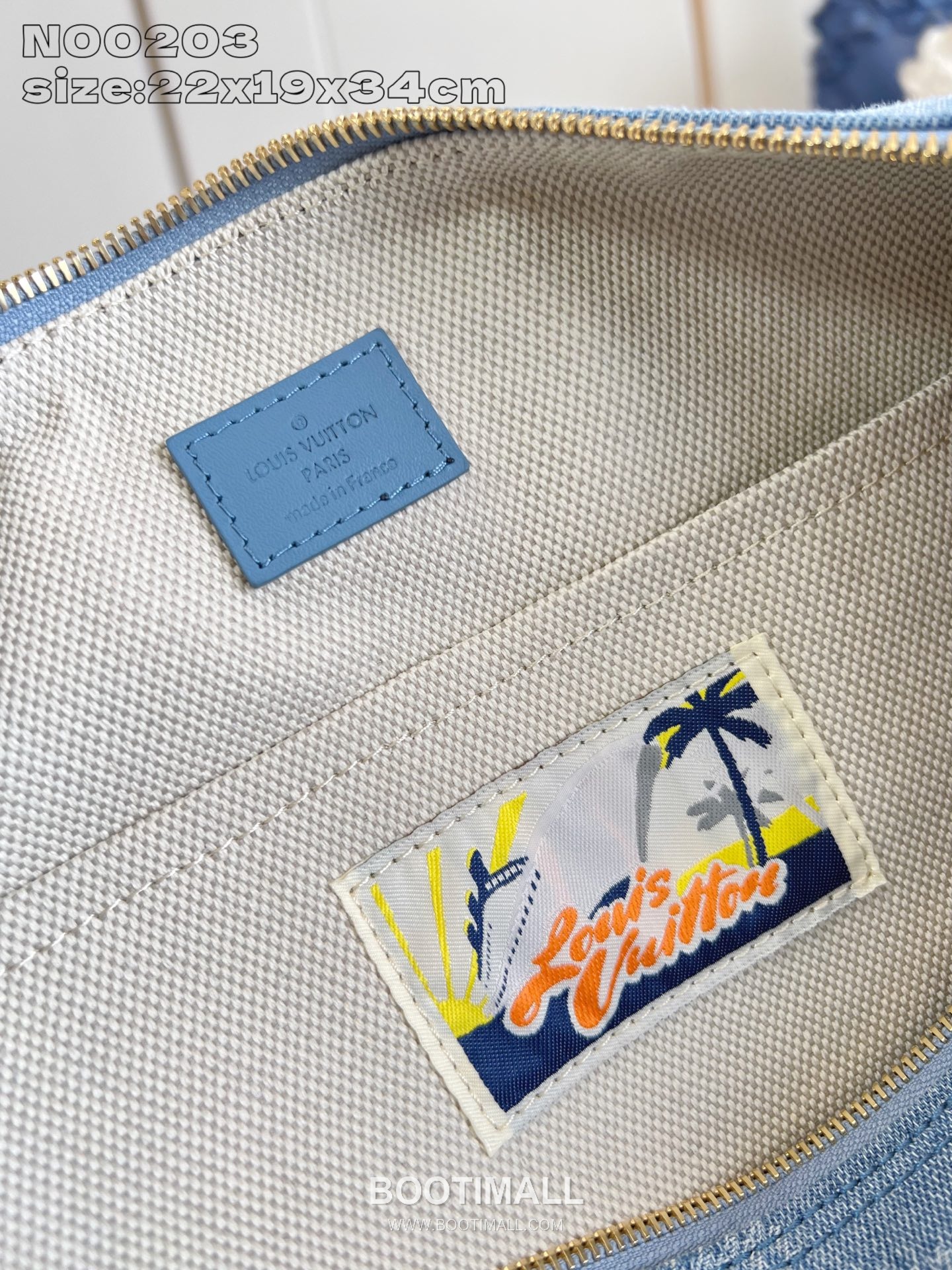 Louis Vuitton Speedy 30 Bandoulière Damier Denim Canvas Boston Bag with Strap Detail 루이비통 스피디 30 반둘리에 다미에 데님 캔버스 보스턴백 스트랩 N00203 34cm 11