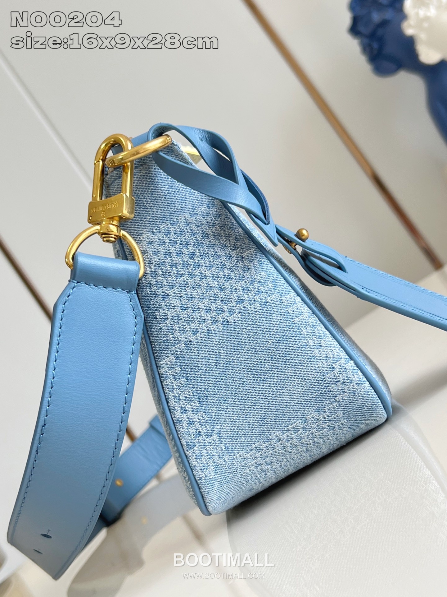 Louis Vuitton Pochette Accessoires XL Damier Denim Canvas Clutch Bag with Zip Pocket Detail 루이비통 포쉐트 악세수아르 XL 다미에 데님 캔버스 클러치백 지퍼포켓 N00204 28cm 4