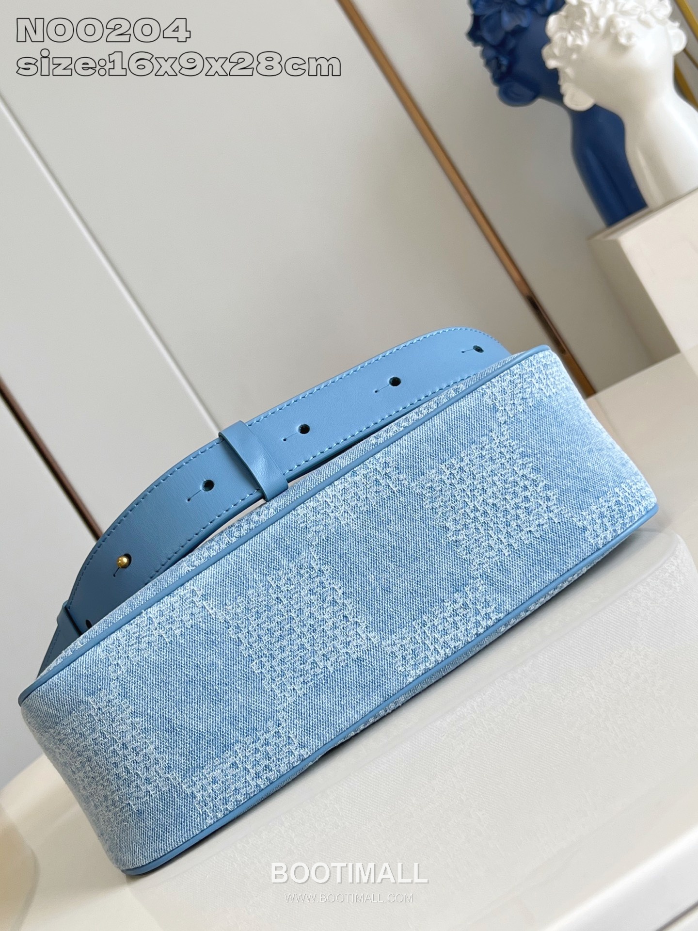 Louis Vuitton Pochette Accessoires XL Damier Denim Canvas Clutch Bag with Zip Pocket Detail 루이비통 포쉐트 악세수아르 XL 다미에 데님 캔버스 클러치백 지퍼포켓 N00204 28cm 6
