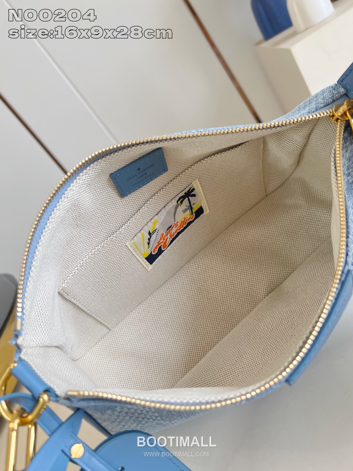 Louis Vuitton Pochette Accessoires XL Damier Denim Canvas Clutch Bag with Zip Pocket Detail 루이비통 포쉐트 악세수아르 XL 다미에 데님 캔버스 클러치백 지퍼포켓 N00204 28cm 8