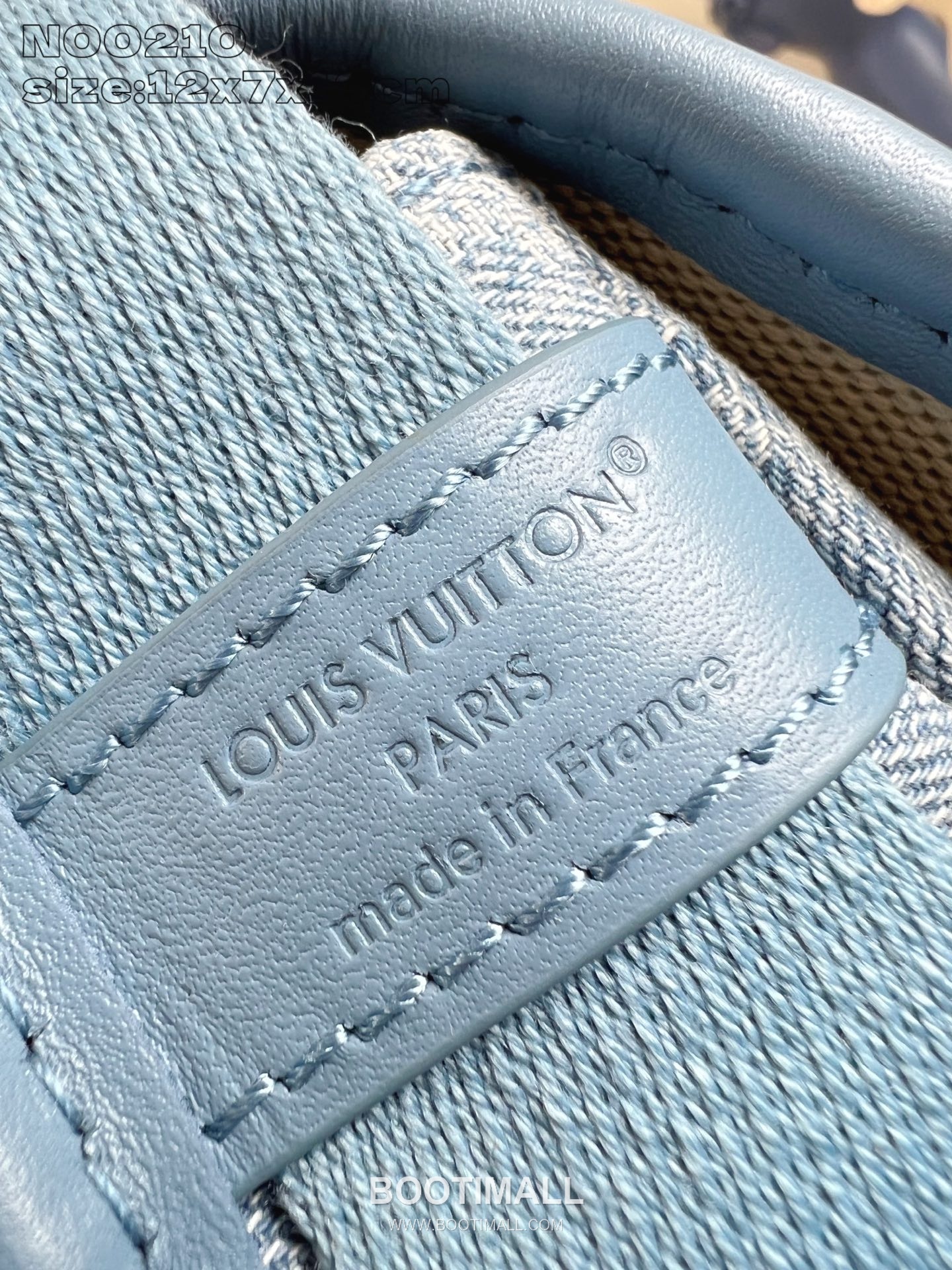 Louis Vuitton Bosphore Mini Damier Denim Canvas Crossbody Bag with Leather Trim Detail 루이비통 보스포르 미니 다미에 데님 캔버스 크로스백 레더트림 N00210 19cm 5