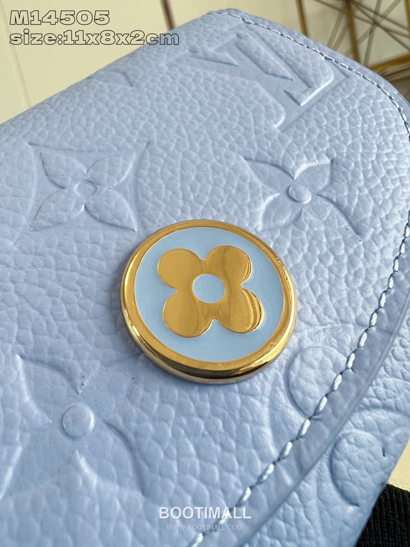 Louis Vuitton Rosalie Monogram Empreinte Leather Coin Wallet with Snap Button Detail 루이비통 로잘리 모노그램 앙프렝뜨 코인월렛 스냅버튼 M14505 11cm 3