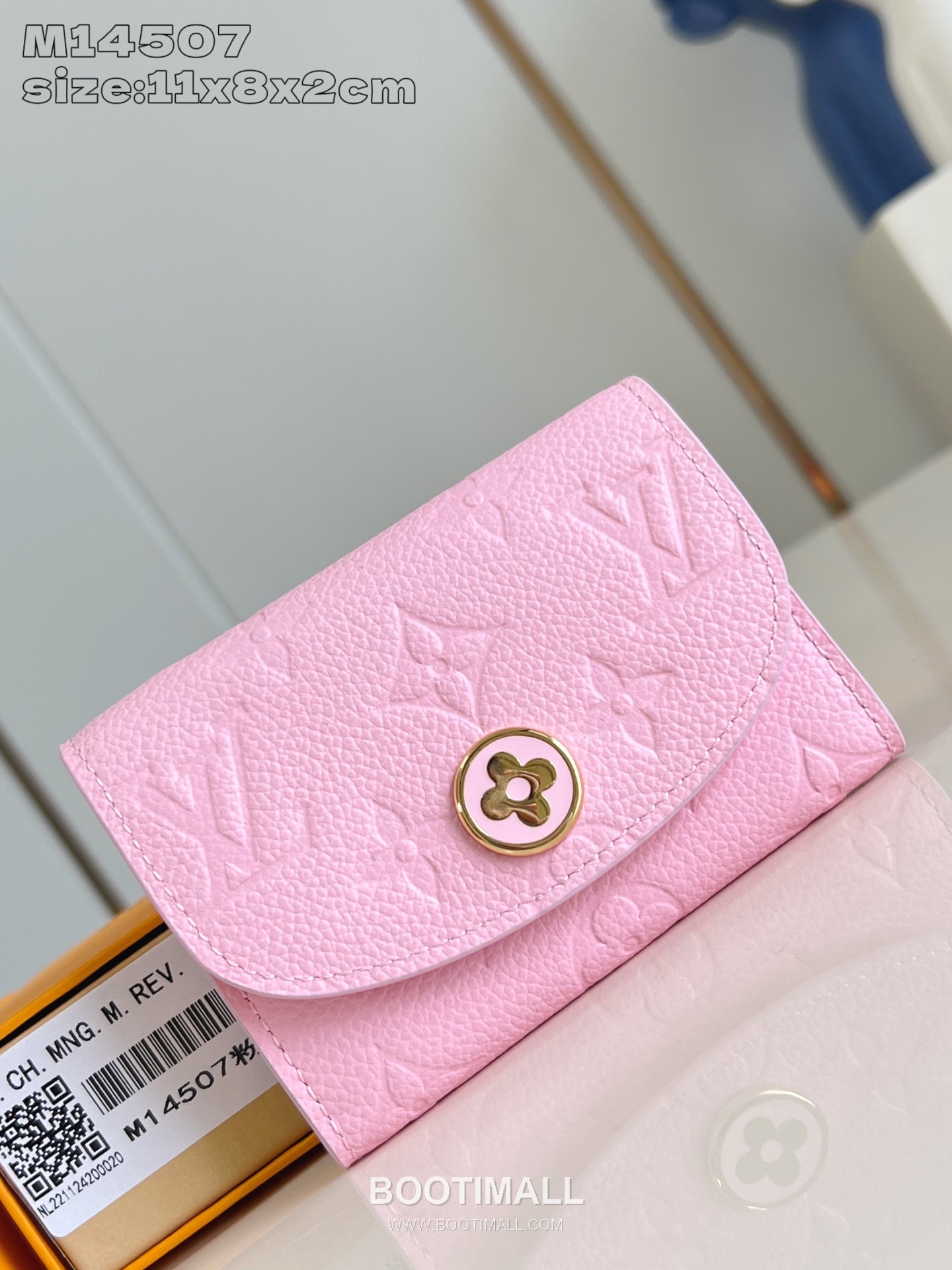 Louis Vuitton Rosalie Monogram Empreinte Leather Coin Wallet with Snap Button Detail 루이비통 로잘리 모노그램 앙프렝뜨 코인월렛 스냅버튼 M14507 11cm 1