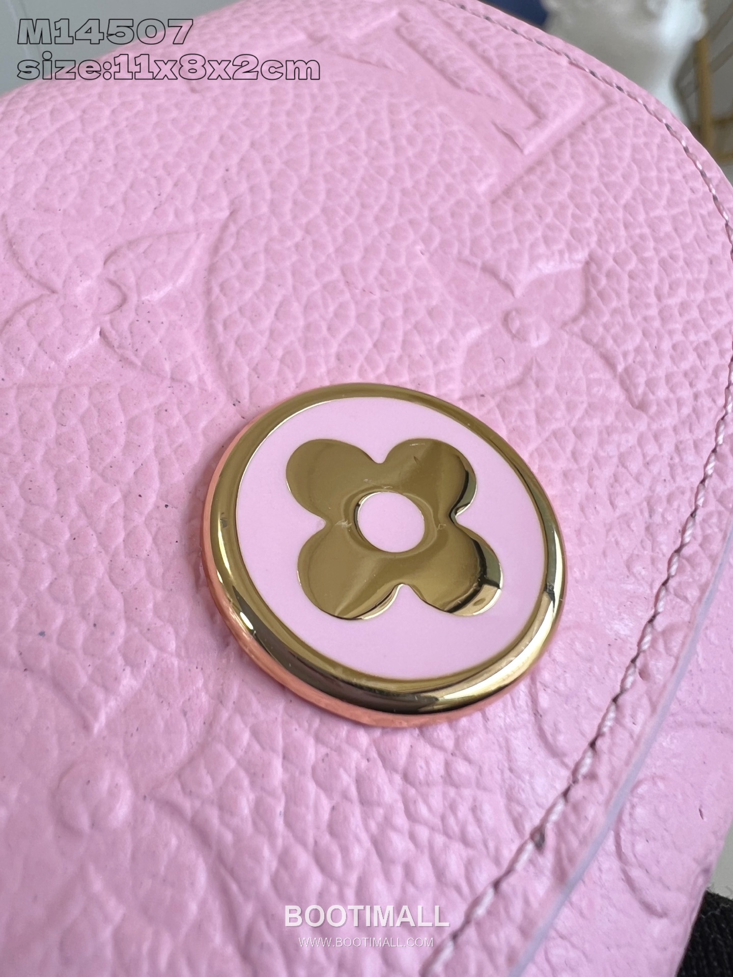 Louis Vuitton Rosalie Monogram Empreinte Leather Coin Wallet with Snap Button Detail 루이비통 로잘리 모노그램 앙프렝뜨 코인월렛 스냅버튼 M14507 11cm 3