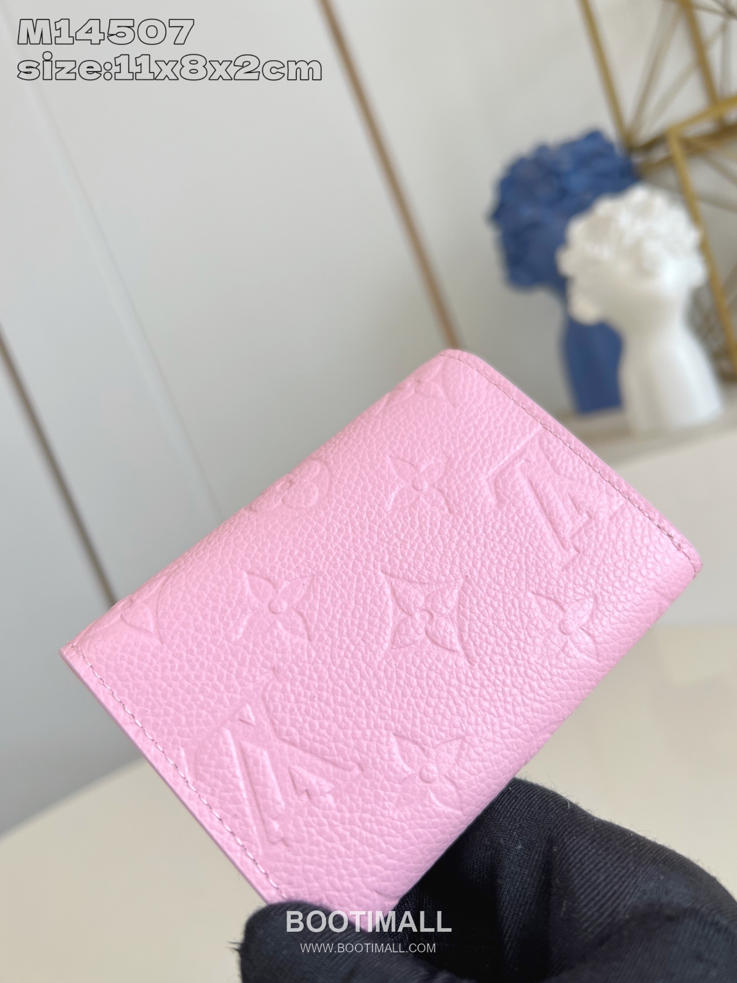 Louis Vuitton Rosalie Monogram Empreinte Leather Coin Wallet with Snap Button Detail 루이비통 로잘리 모노그램 앙프렝뜨 코인월렛 스냅버튼 M14507 11cm 4