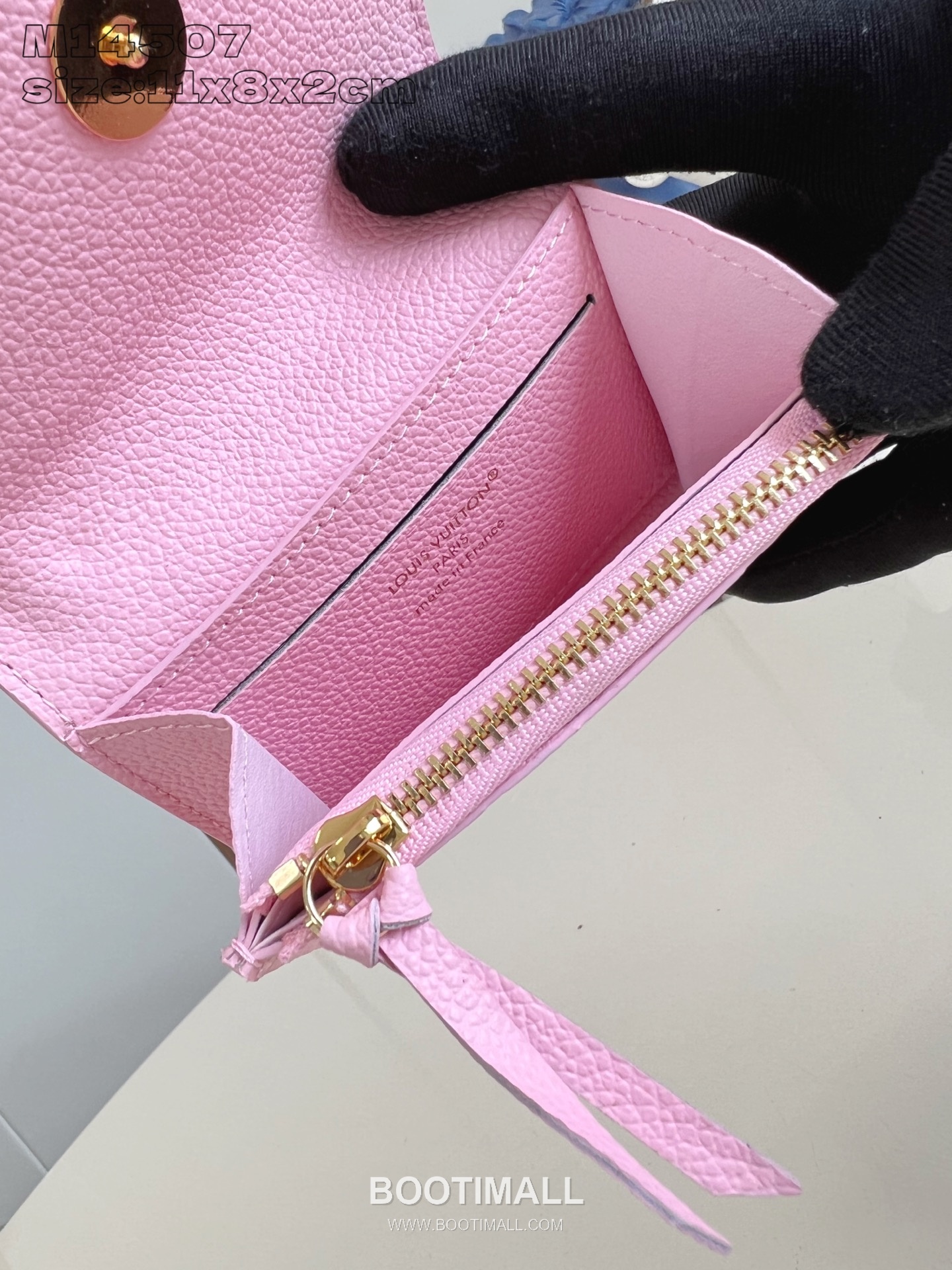 Louis Vuitton Rosalie Monogram Empreinte Leather Coin Wallet with Snap Button Detail 루이비통 로잘리 모노그램 앙프렝뜨 코인월렛 스냅버튼 M14507 11cm 6