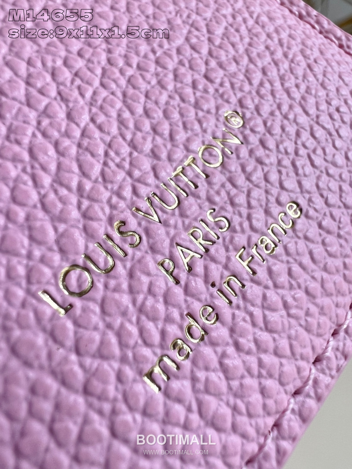 Louis Vuitton Lisa Monogram Empreinte Leather Wallet with Zip Charm Detail 루이비통 리사 모노그램 앙프렝뜨 반지갑 지퍼참 M14655 9cm 7