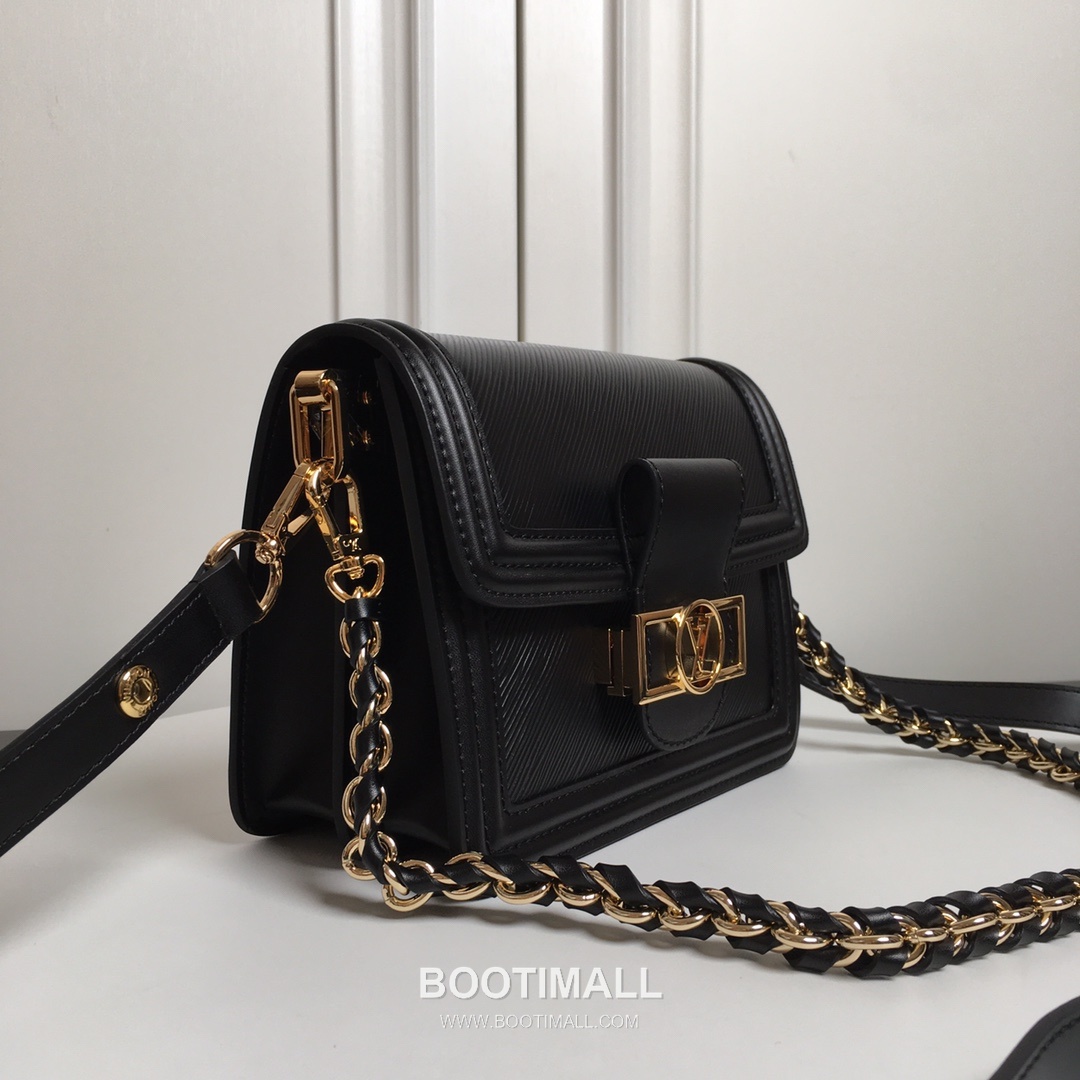 Louis Vuitton Mini Dauphine Epi Calfskin Leather Shoulder Bag with Magnetic Lock Detail 루이비통 미니 도핀 에피 카프스킨 숄더백 마그네틱락 M55963 20cm 2