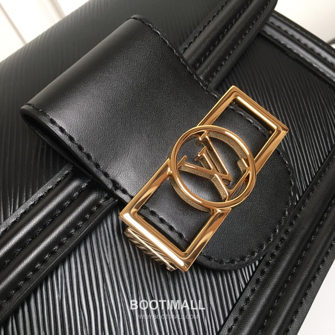 Louis Vuitton Mini Dauphine Epi Calfskin Leather Shoulder Bag with Magnetic Lock Detail 루이비통 미니 도핀 에피 카프스킨 숄더백 마그네틱락 M55963 20cm 3
