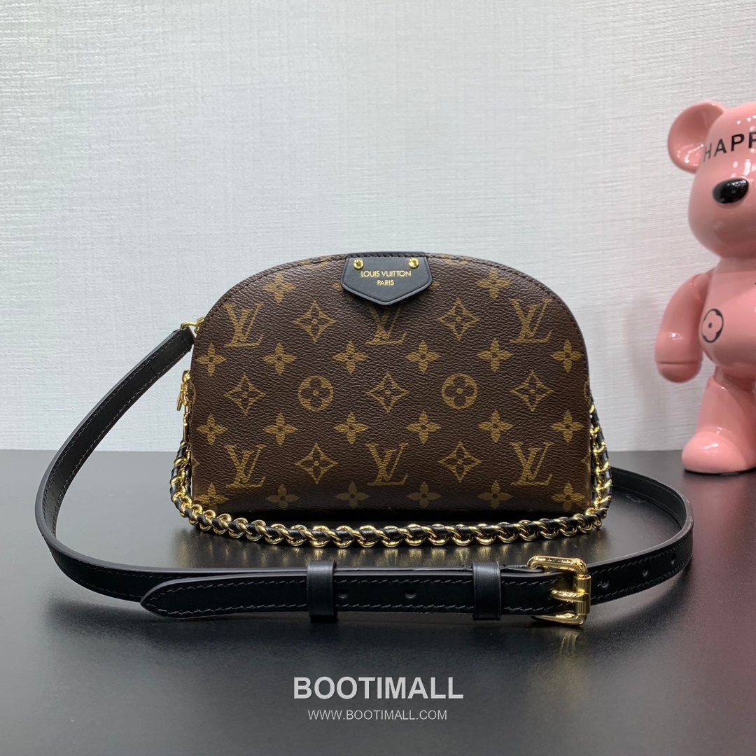 Louis Vuitton Be Alma Monogram Canvas Leather Clutch Shoulder Bag with Chain Detail 루이비통 비 알마 모노그램 캔버스 레더 클러치 숄더백 체인디테일 M12996 27cm 10