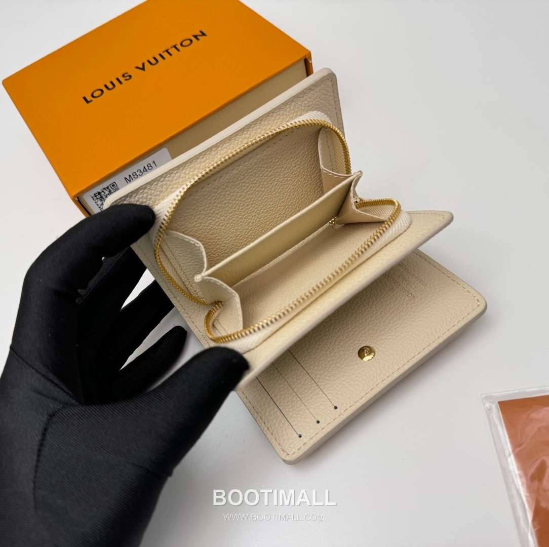 Louis Vuitton Cléa Monogram Empreinte Leather Wallet with Zip Coin Pocket Detail 루이비통 클레아 모노그램 앙프렝뜨 반지갑 지퍼코인포켓 M83481 12cm 6