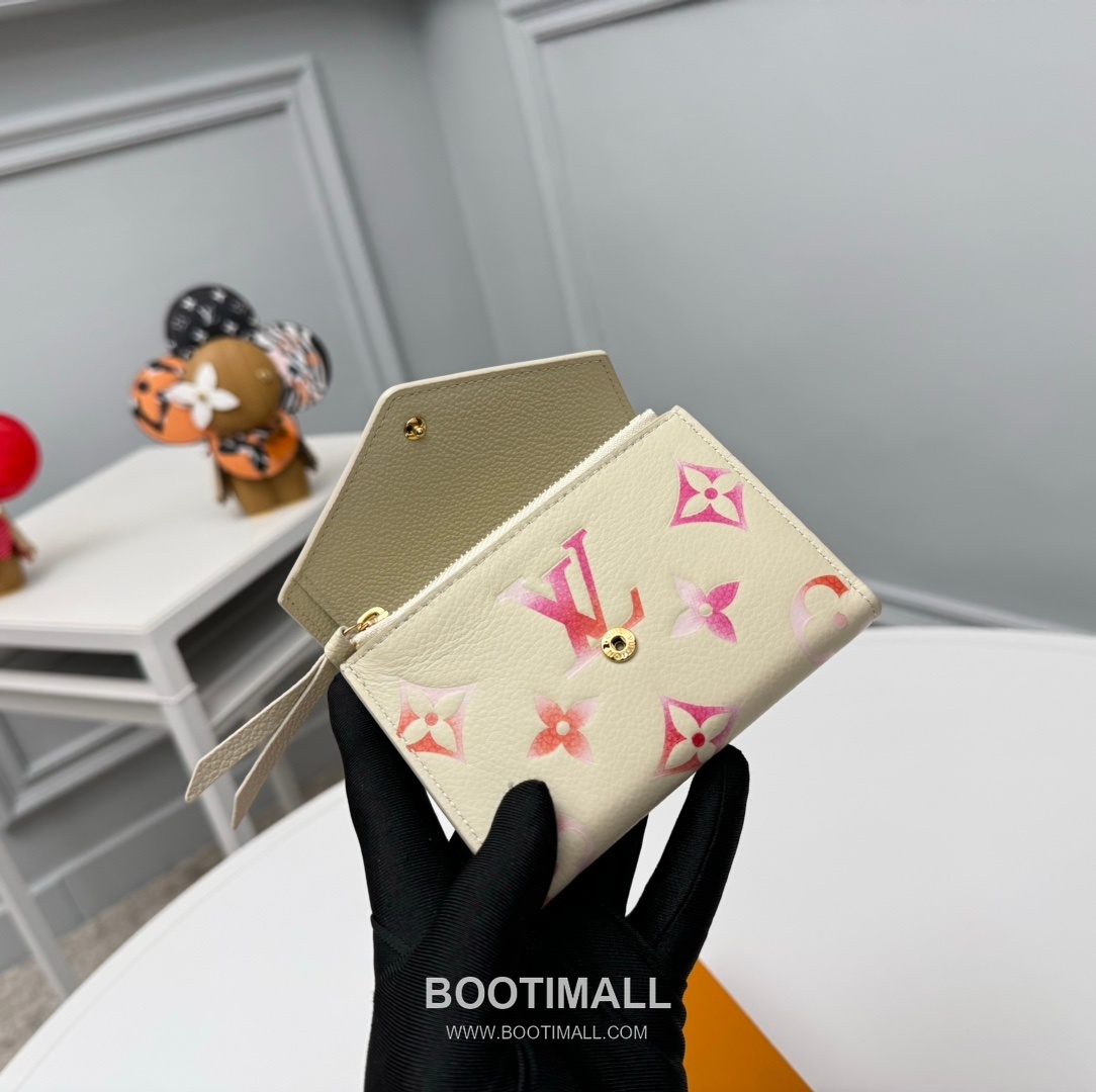 Louis Vuitton Monogram Empreinte Leather Compact Wallet with Zip Coin Pocket Detail 루이비통 모노그램 앙프렝뜨 컴팩트 반지갑 지퍼코인포켓 M83507 12cm 4