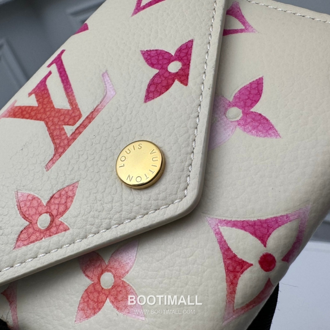 Louis Vuitton Monogram Empreinte Leather Compact Wallet with Zip Coin Pocket Detail 루이비통 모노그램 앙프렝뜨 컴팩트 반지갑 지퍼코인포켓 M83507 12cm 5