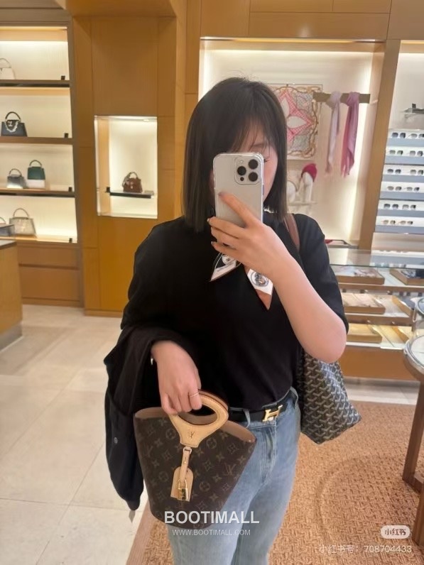 Louis Vuitton Rivage BB Monogram Canvas Bucket Bag with Lock Tag Detail 루이비통 리바쥬 BB 모노그램 캔버스 버킷백 락태그 M14680 12cm 5
