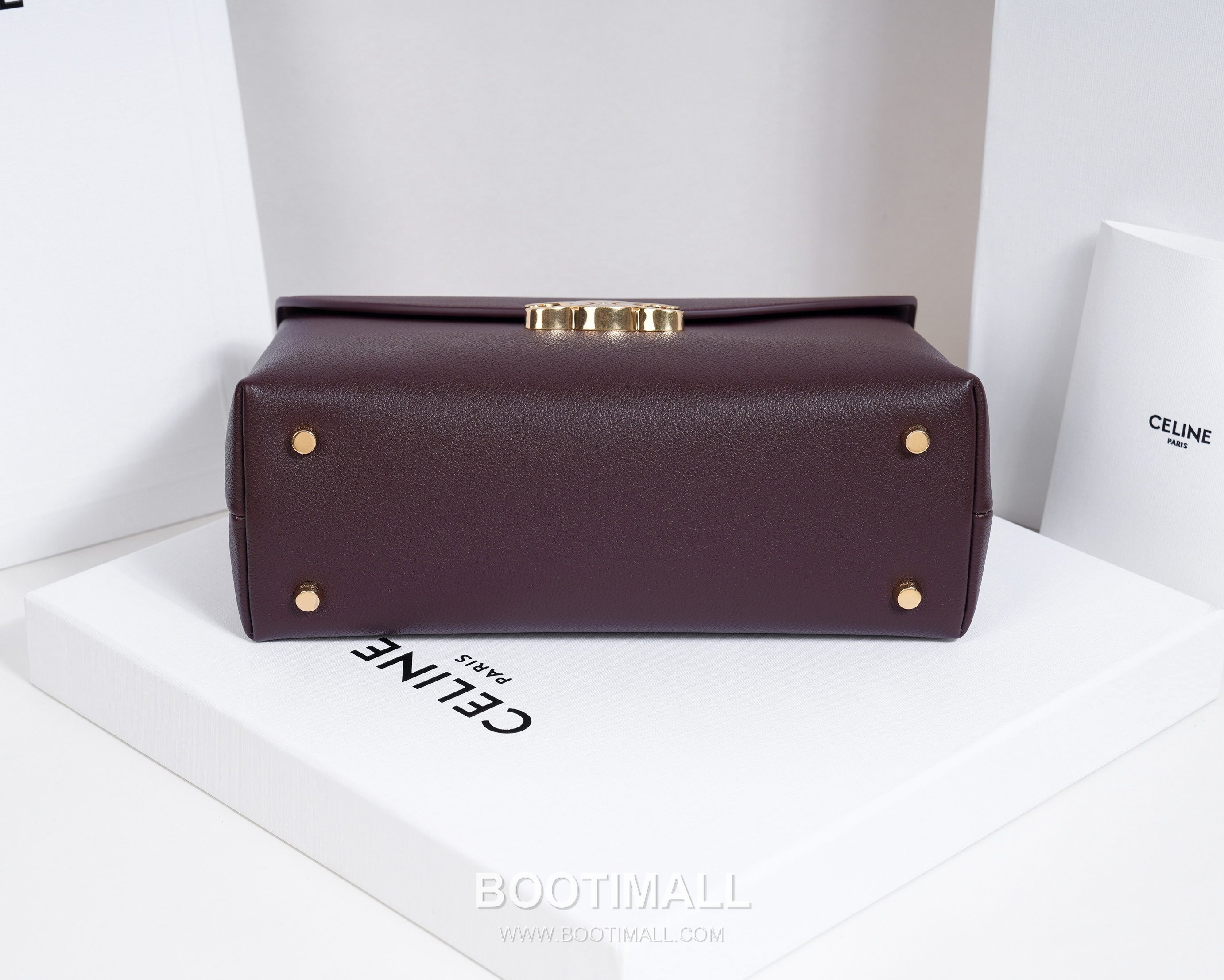 Celine Nino Cowhide Leather Top Handle Crossbody Bag with Triomphe Lock Detail 셀린느 니노 카우하이드 탑핸들 크로스백 트리옹프락 117523 26cm 5