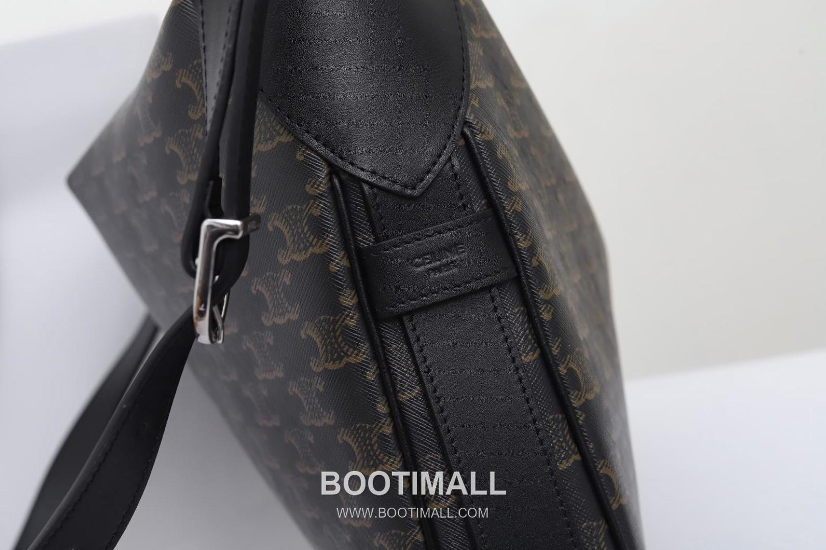 Celine Monogram Canvas Cowhide Leather Tote Shoulder Bag with Leather Trim Detail 셀린느 모노그램 캔버스 카우하이드 토트 숄더백 레더트림 111773 43cm 7