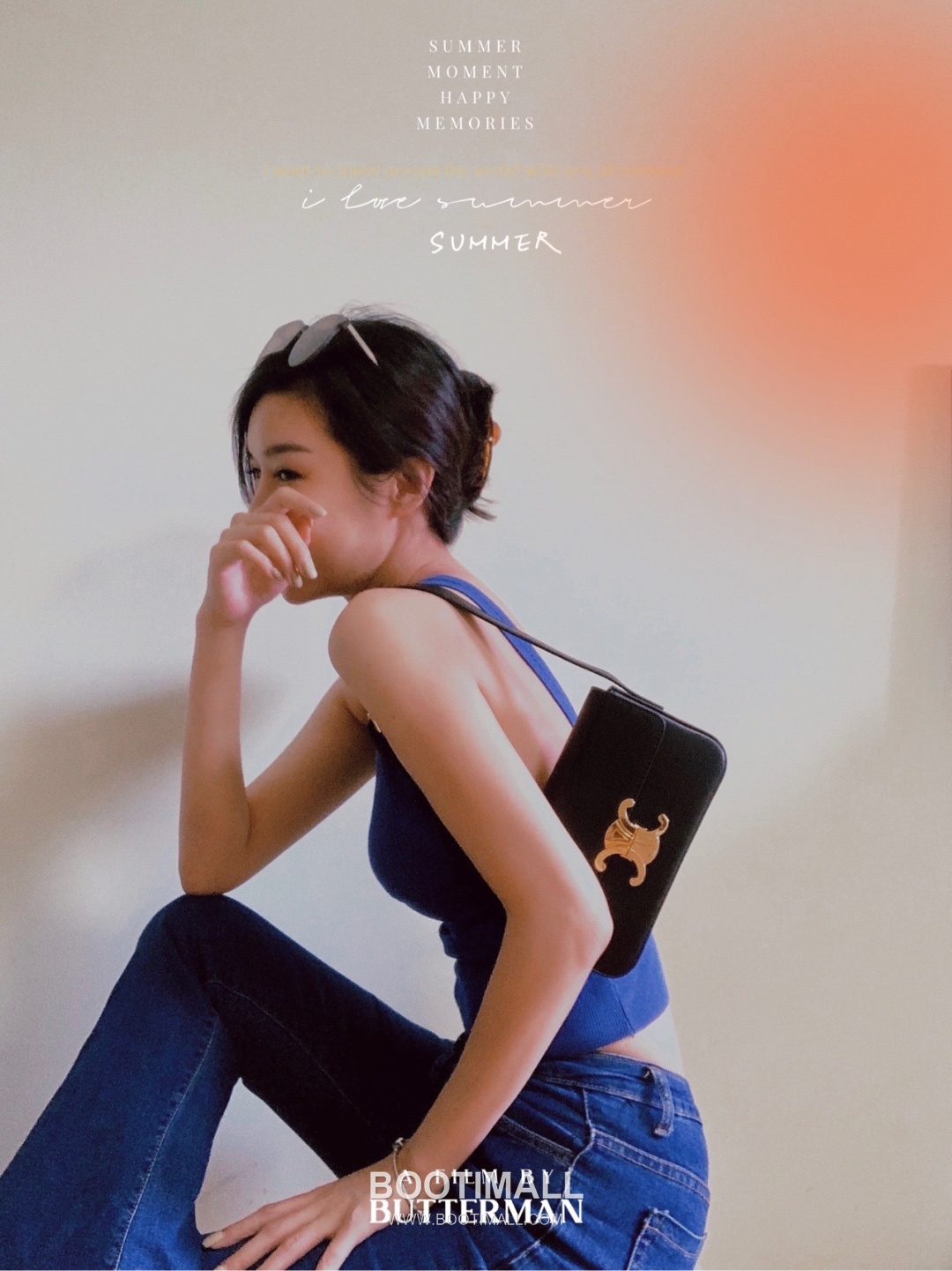Celine Cowhide Leather Shoulder Crossbody Bag with Minimal Flap Detail 셀린느 카우하이드 숄더 크로스백 미니멀플랩 194143 20cm 6