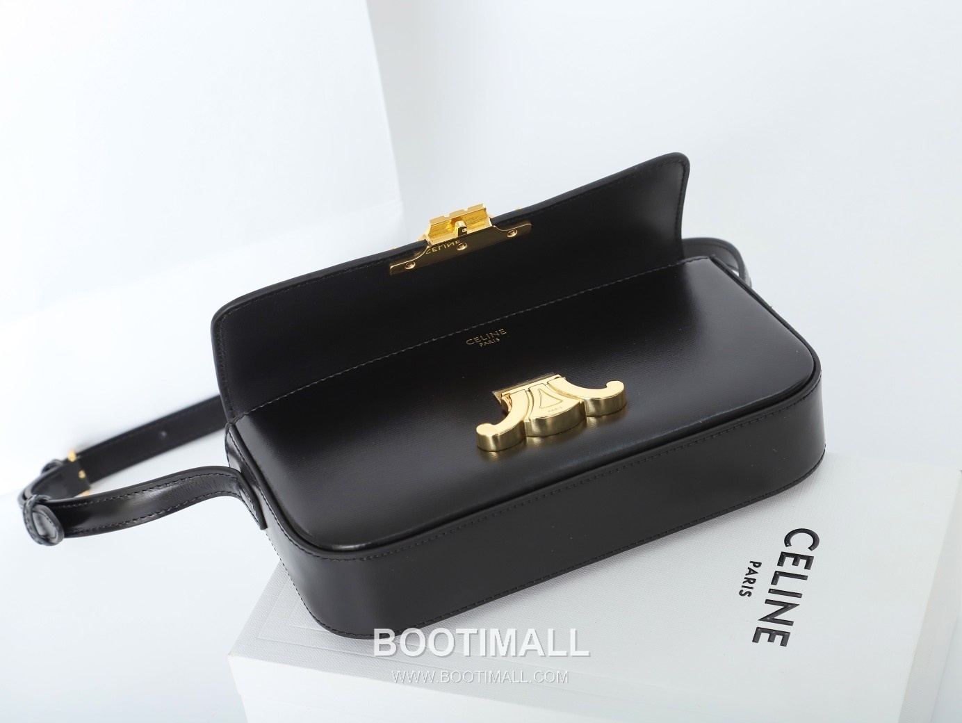 Celine Cowhide Leather Shoulder Crossbody Bag with Minimal Flap Detail 셀린느 카우하이드 숄더 크로스백 미니멀플랩 194143 20cm 16