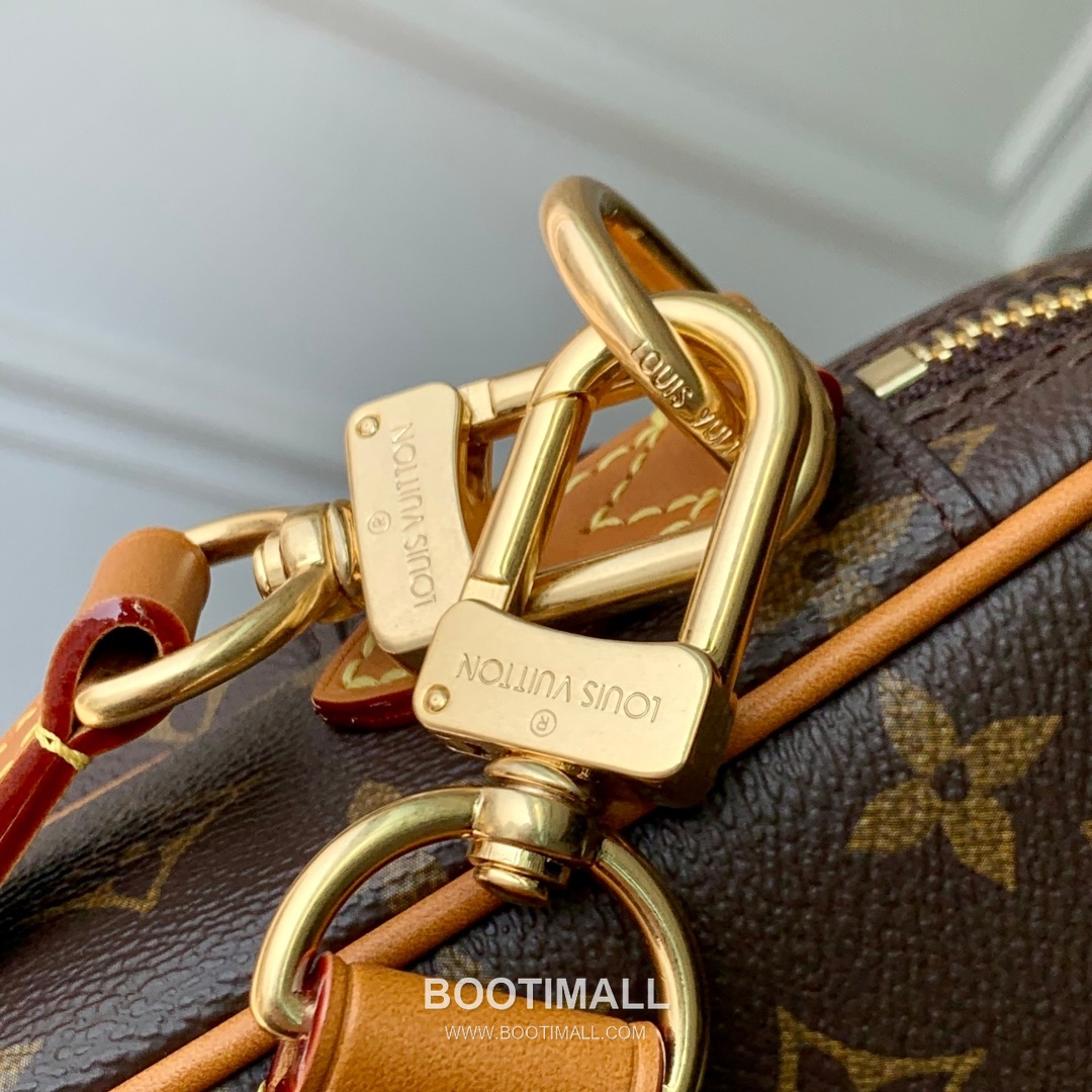 Louis Vuitton Nil Monogram Canvas Leather Shoulder Bag with Pearl Zip Detail 루이비통 닐 모노그램 캔버스 숄더백 펄지퍼 M14016 25cm 14