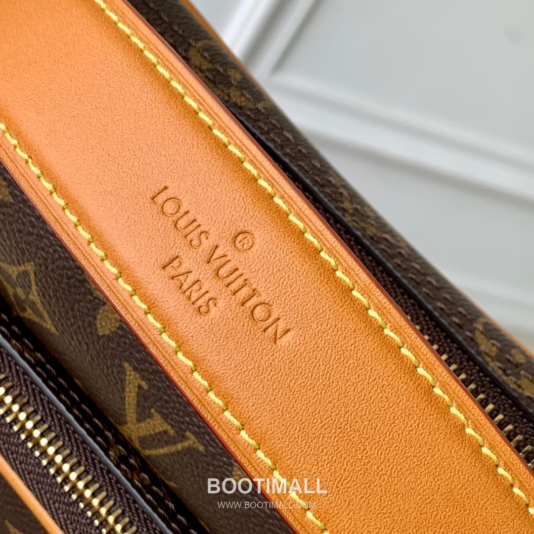 Louis Vuitton Nil Monogram Canvas Leather Shoulder Bag with Pearl Zip Detail 루이비통 닐 모노그램 캔버스 숄더백 펄지퍼 M14016 25cm 16