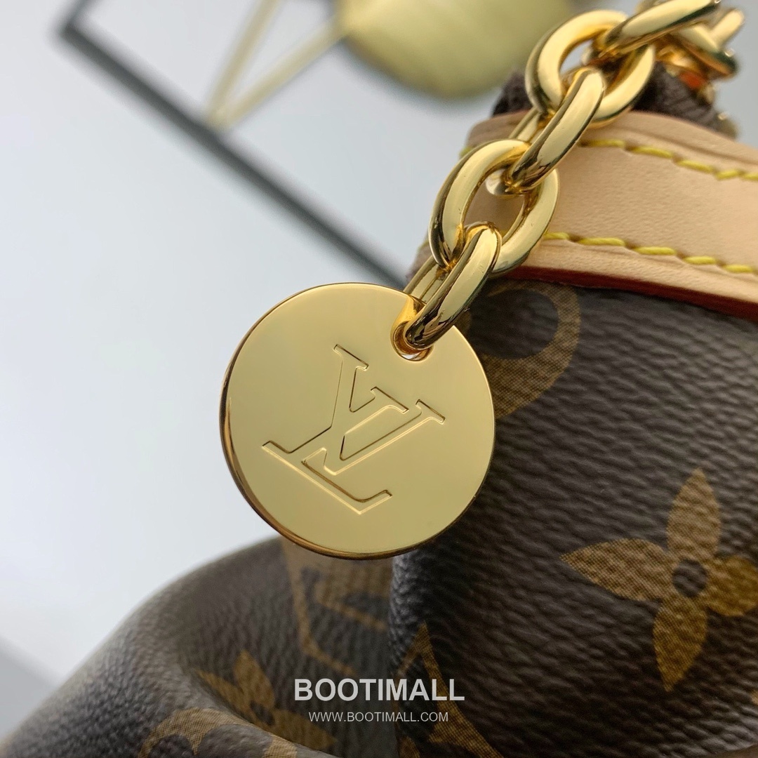 Louis Vuitton Tivoli PM Monogram Canvas Bowling Bag with Bottom Stud Detail 루이비통 티볼리 PM 모노그램 캔버스 보울링백 바닥스터드 M40143 36cm 6
