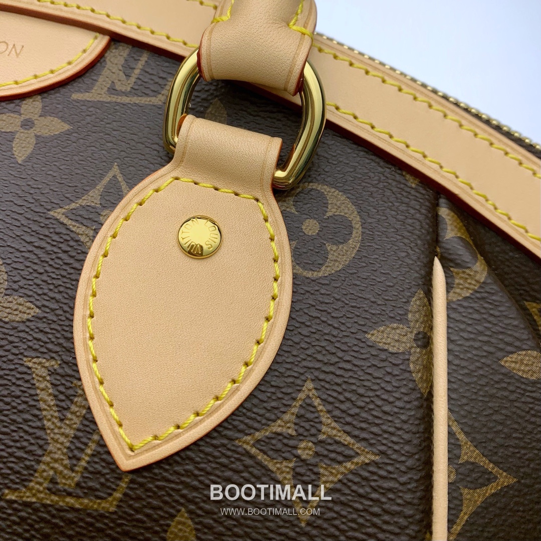 Louis Vuitton Tivoli PM Monogram Canvas Bowling Bag with Bottom Stud Detail 루이비통 티볼리 PM 모노그램 캔버스 보울링백 바닥스터드 M40143 36cm 7