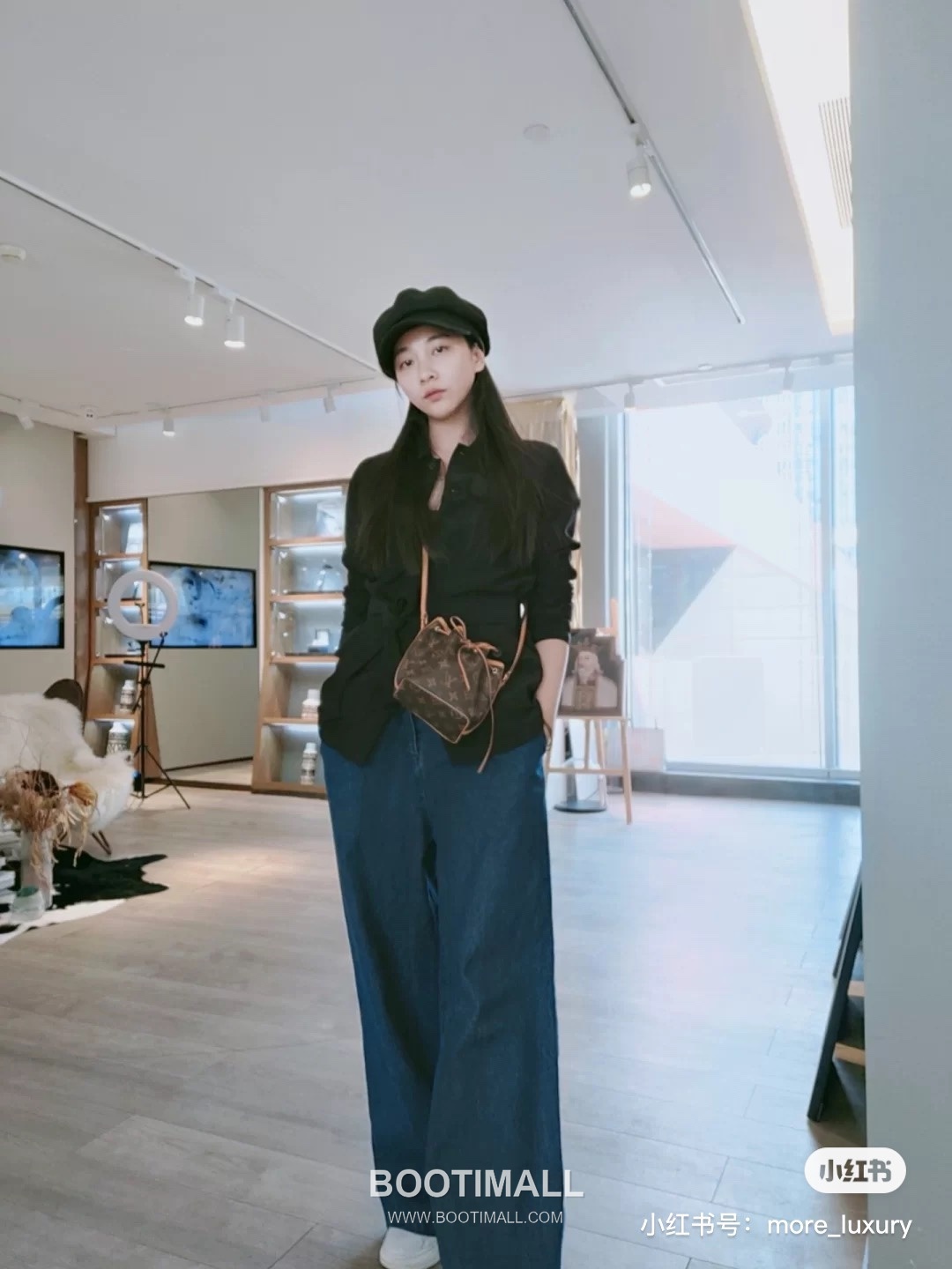 Louis Vuitton Nano Lockit Monogram Canvas Bucket Crossbody Bag with Drawstring Detail 루이비통 나노 락킷 모노그램 캔버스 버킷 크로스백 드로우스트링 M41346 13cm 4