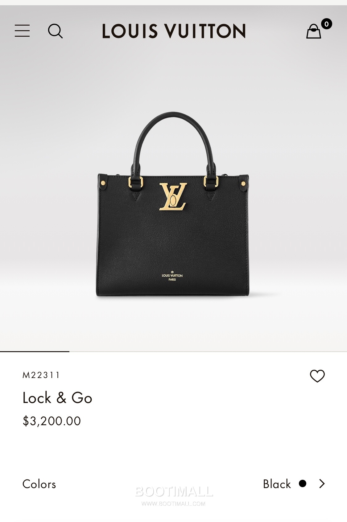 Louis Vuitton Lock & Go Cowhide Leather Top Handle Crossbody Bag with Turn Lock Detail 루이비통 락앤고 카우하이드 탑핸들 크로스백 턴락 M22311 24.5cm 1
