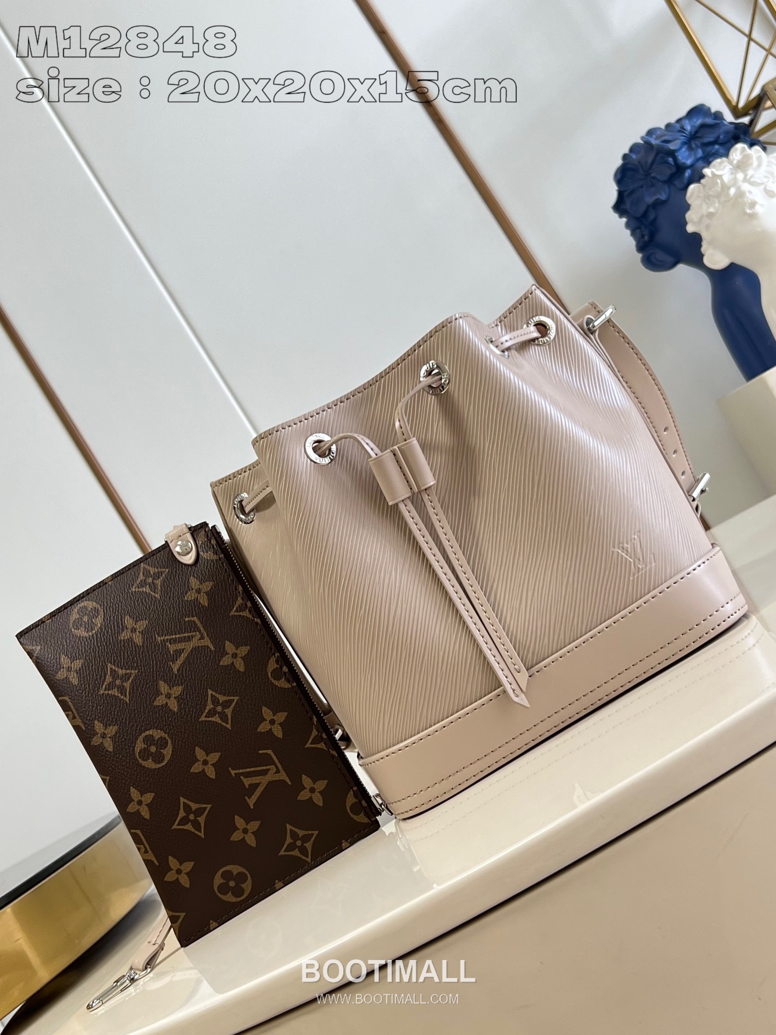 Louis Vuitton Noé BB Epi Leather Bucket Bag with Drawstring Pouch Detail 루이비통 노에 BB 에피 가죽 버킷백 드로우스트링 파우치 M12848 20cm 1