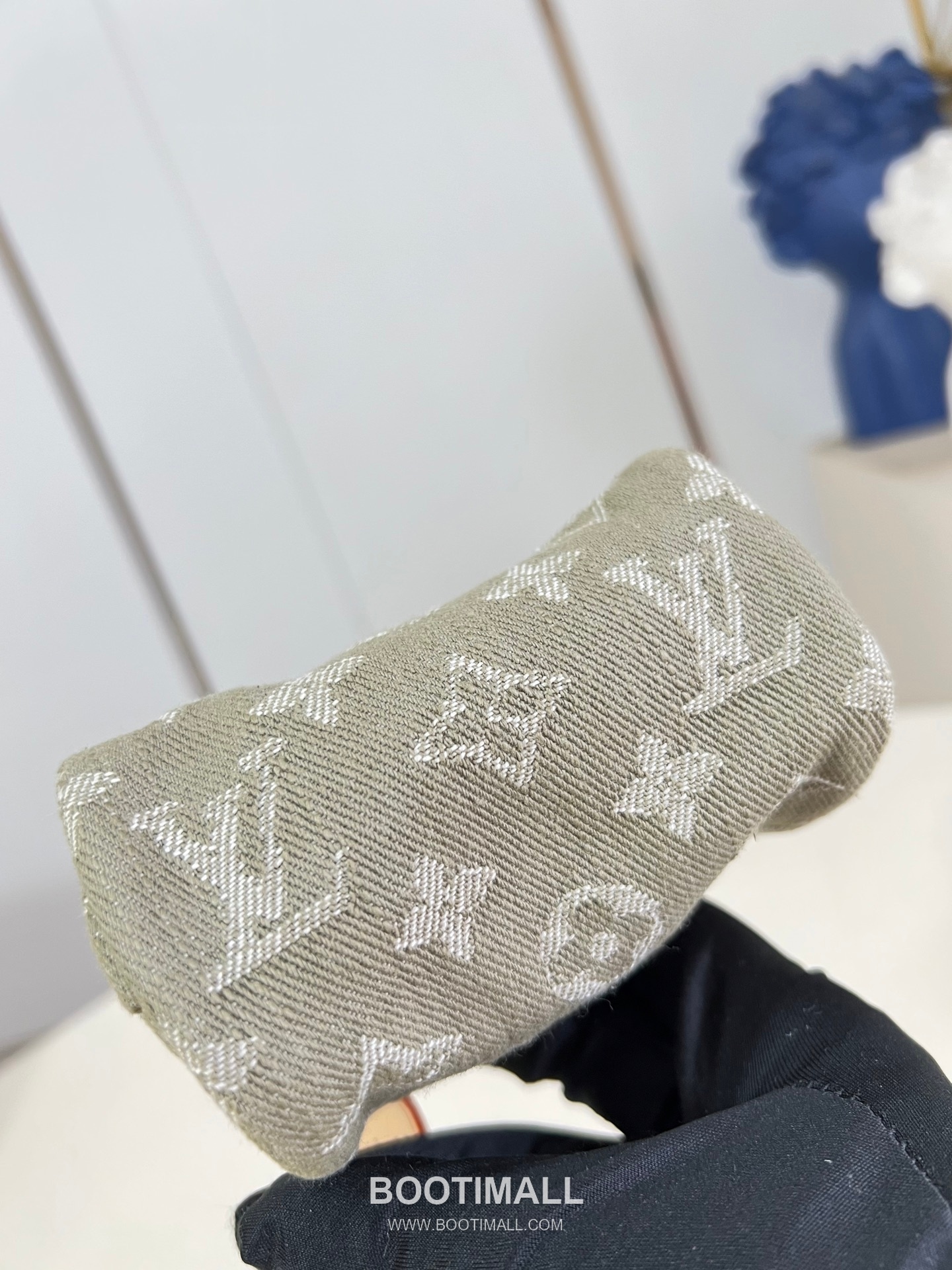 Louis Vuitton Speedy Trousse Denim Monogram Wallet Pouch with Chain Detail 루이비통 스피디 트루스 데님 모노그램 지갑 파우치 체인 M27604 11cm 5