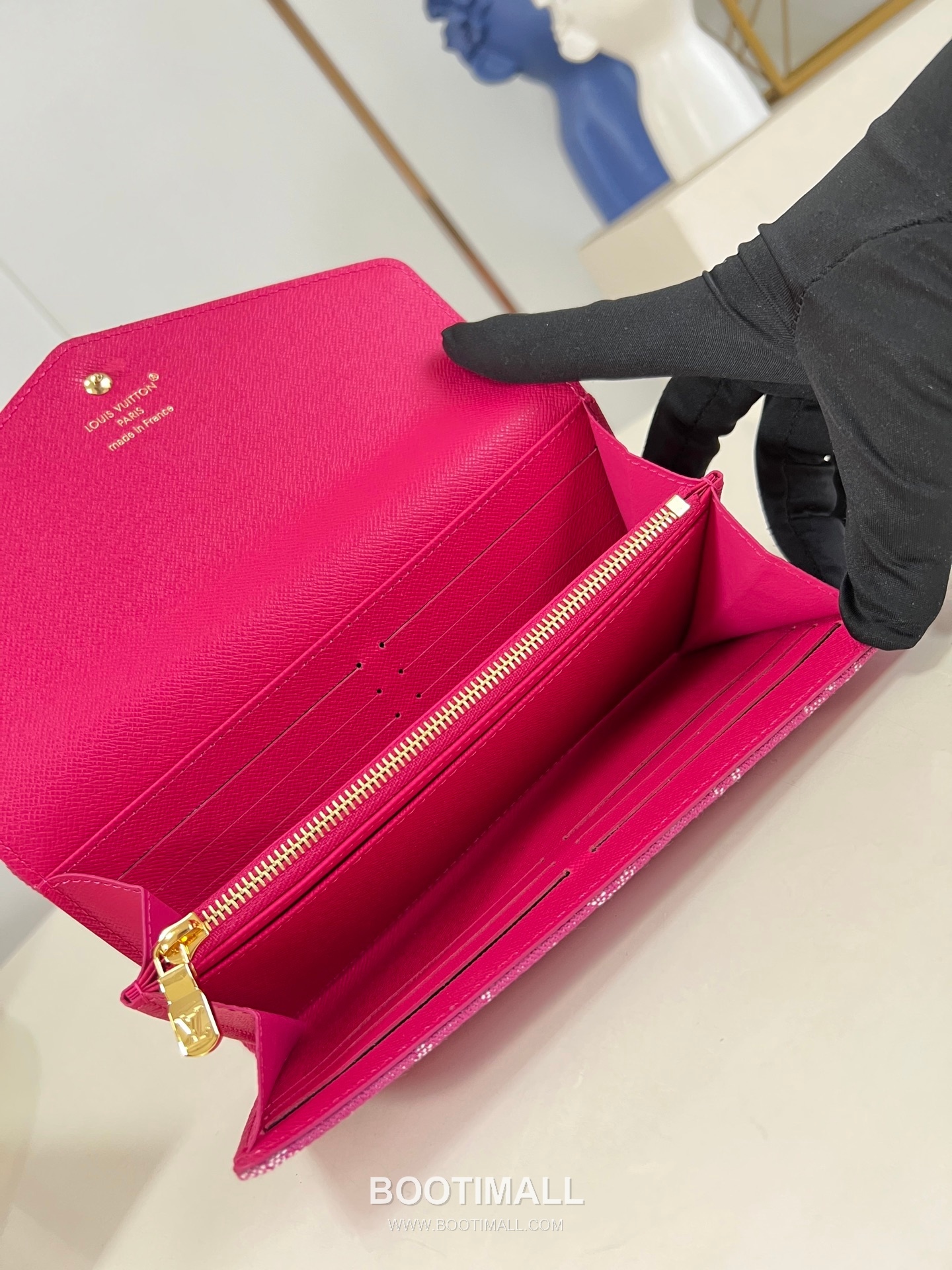 Louis Vuitton Sarah Wallet Denim Monogram Canvas Long Wallet with Envelope Flap Detail 루이비통 사라 월렛 데님 모노그램 장지갑 엔벨롭플랩 M28280 19cm 7