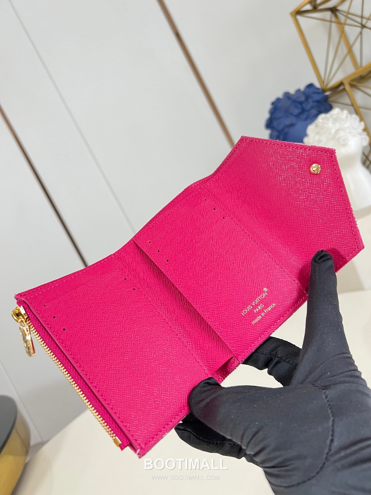 Louis Vuitton Victorine Wallet Denim Monogram Canvas Compact Wallet with Snap Detail 루이비통 빅토린 월렛 데님 모노그램 반지갑 스냅 M27707 12cm 6