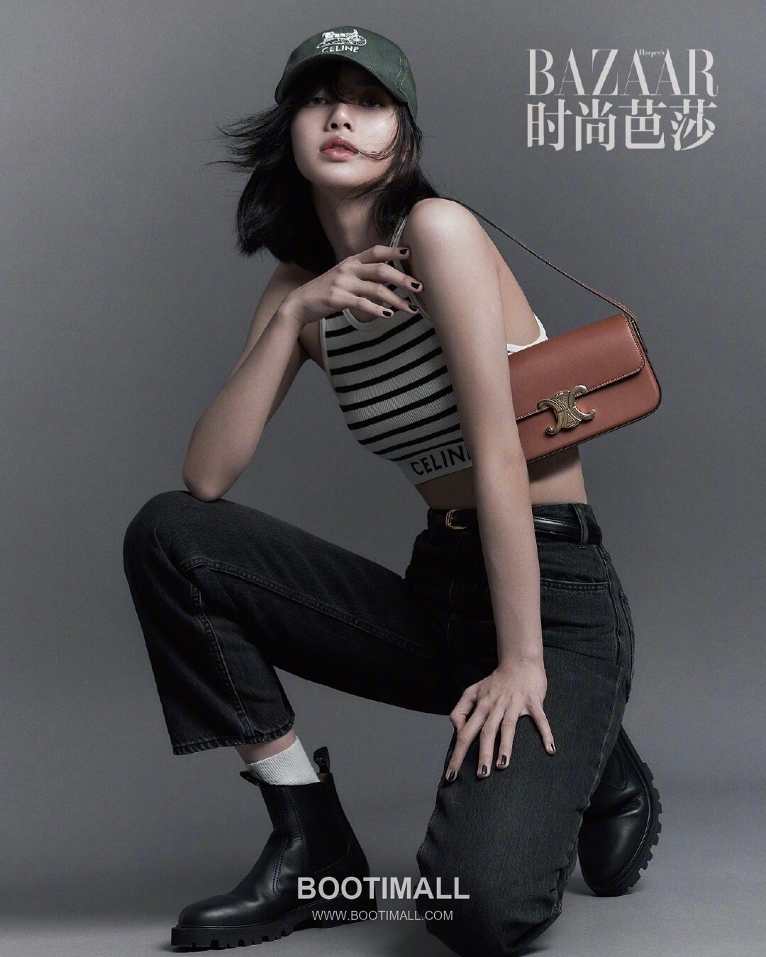 Celine Triomphe Cowhide Leather Shoulder Bag with Metal Logo Detail 셀린느 트리옹프 카우하이드 숄더백 메탈로고 194143 20cm 19