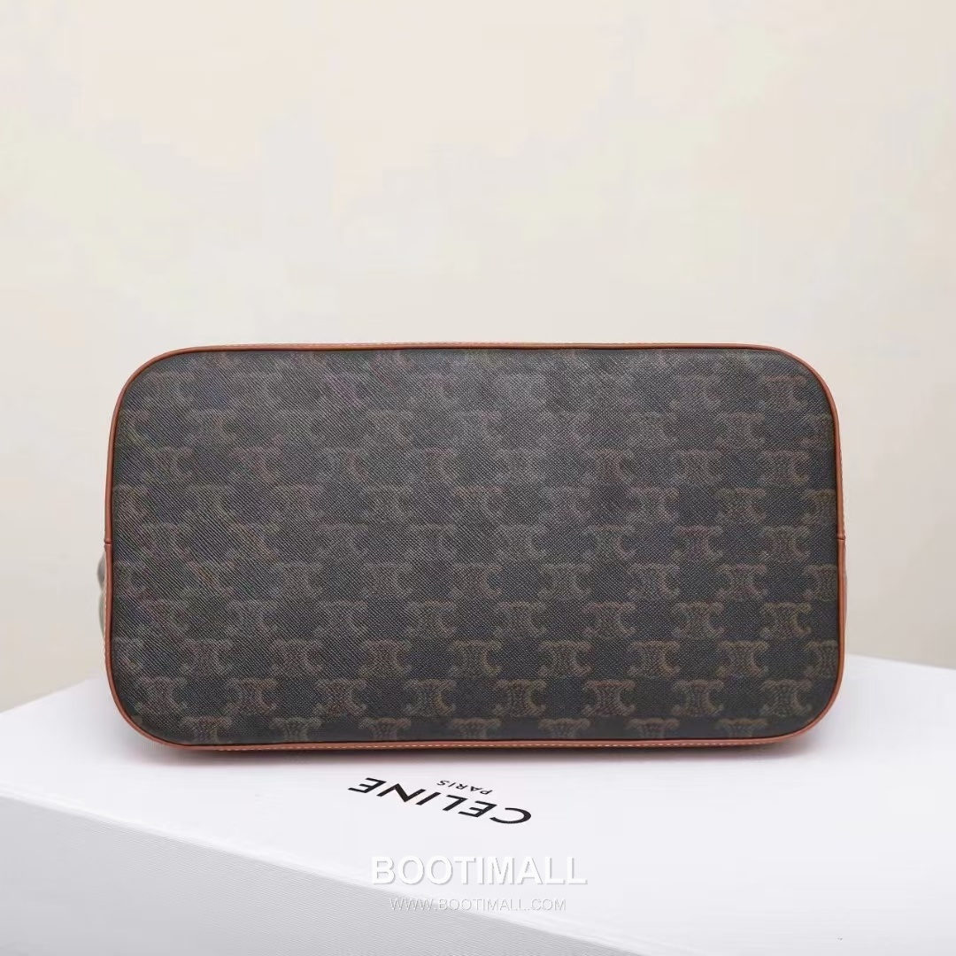 Celine Bucket Shopper Monogram Canvas Cowhide Tote Bag with Large Capacity Detail 셀린느 버킷 쇼퍼 모노그램 캔버스 카우하이드 토트백 대용량 115072 31.5cm 5