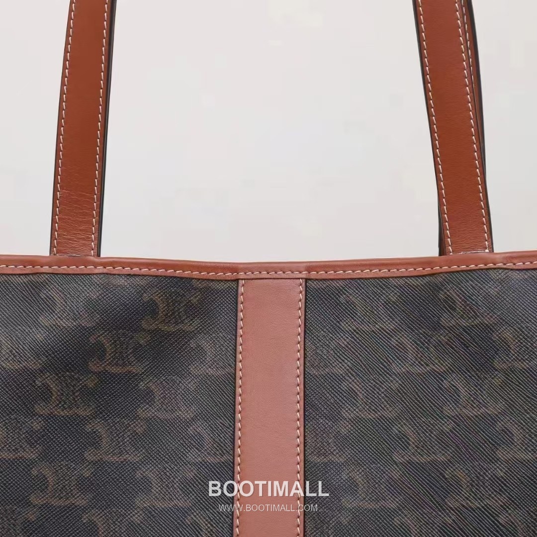 Celine Bucket Shopper Monogram Canvas Cowhide Tote Bag with Medium Capacity Detail 셀린느 버킷 쇼퍼 모노그램 캔버스 카우하이드 토트백 중형 115082 26.5cm 7