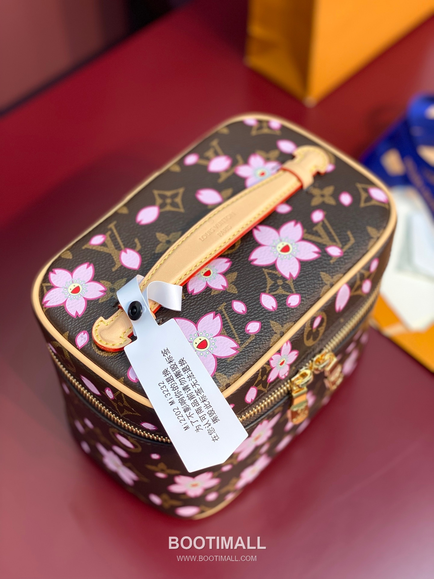 Louis Vuitton Nice Mini Monogram Canvas Cherry Blossom Cosmetic Pouch with Double Zip Detail 루이비통 나이스 미니 모노그램 체리블라썸 코스메틱 파우치 더블지퍼 M14181 20cm 7