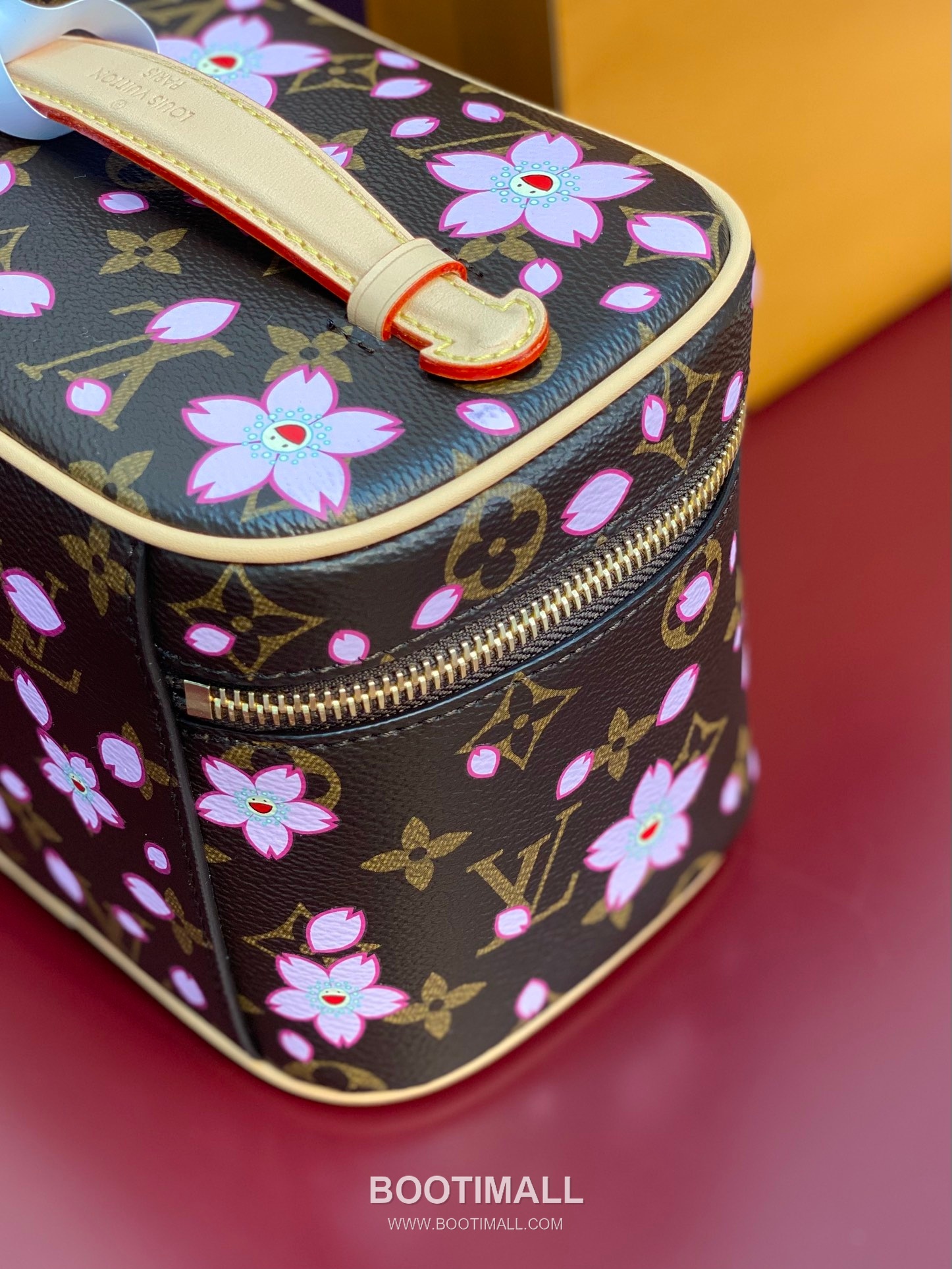 Louis Vuitton Nice Mini Monogram Canvas Cherry Blossom Cosmetic Pouch with Double Zip Detail 루이비통 나이스 미니 모노그램 체리블라썸 코스메틱 파우치 더블지퍼 M14181 20cm 8