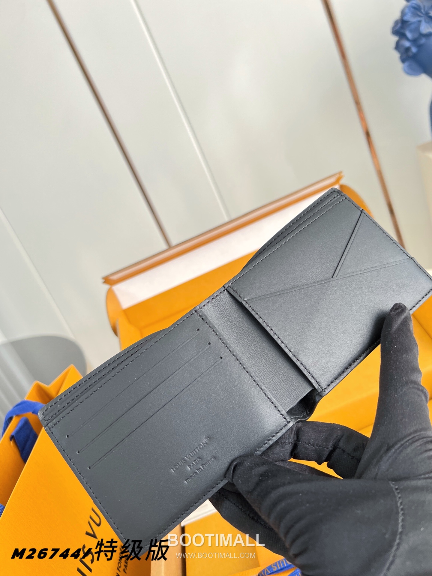 Louis Vuitton Multiple Wallet Monogram Midnight Canvas Compact Wallet with Card Slot Detail 루이비통 멀티플 월렛 모노그램 미드나잇 반지갑 카드슬롯 M26744 11.5cm 5