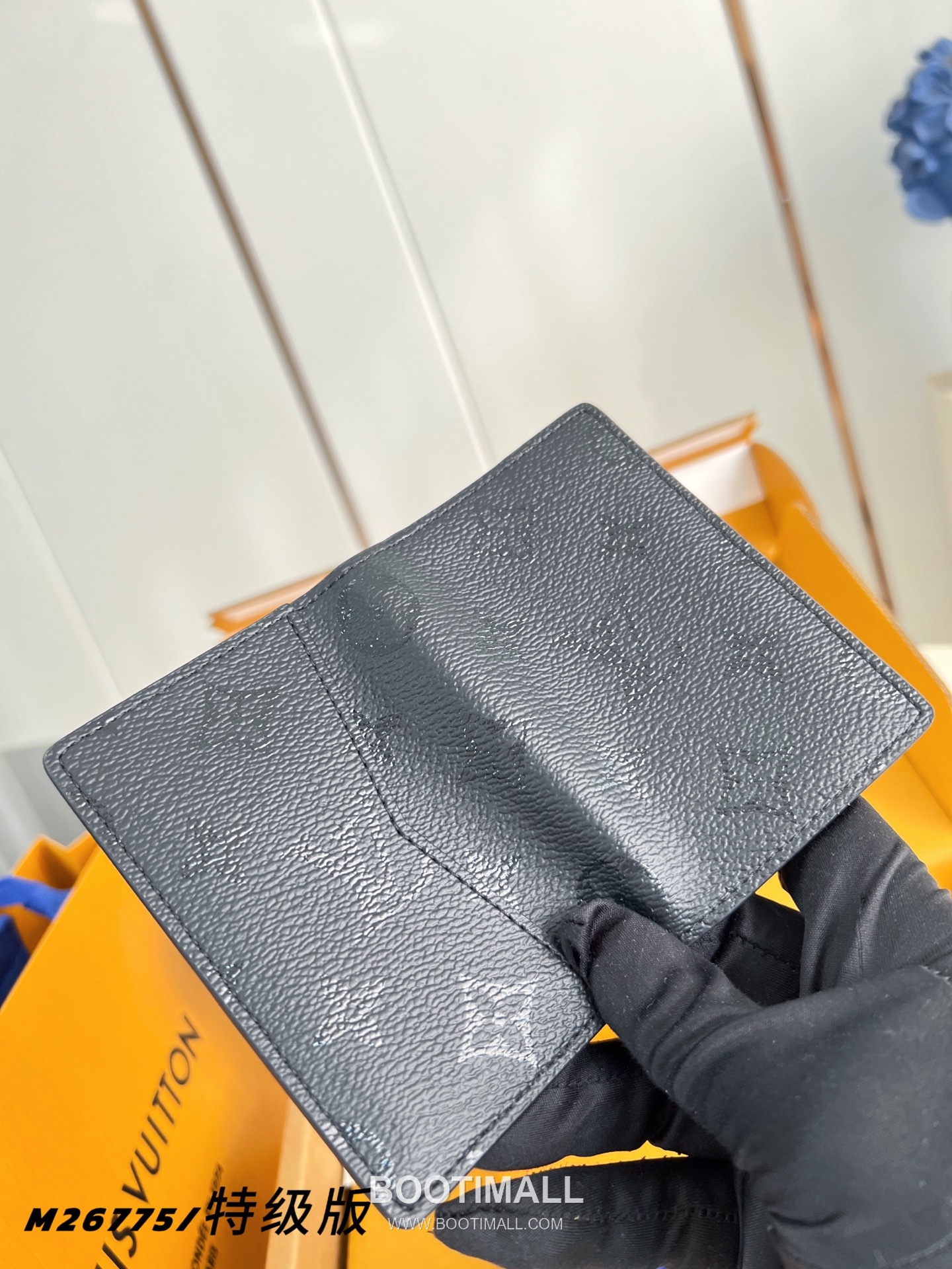 Louis Vuitton Pocket Organizer Monogram Midnight Canvas Card Wallet with Slim Design 루이비통 포켓 오거나이저 모노그램 미드나잇 카드지갑 슬림 M26775 11.1cm 4
