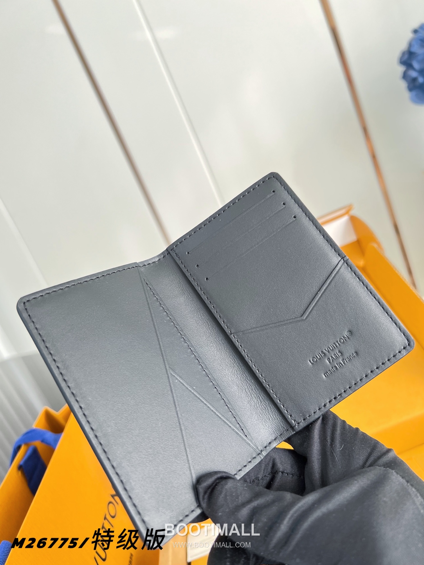 Louis Vuitton Pocket Organizer Monogram Midnight Canvas Card Wallet with Slim Design 루이비통 포켓 오거나이저 모노그램 미드나잇 카드지갑 슬림 M26775 11.1cm 5