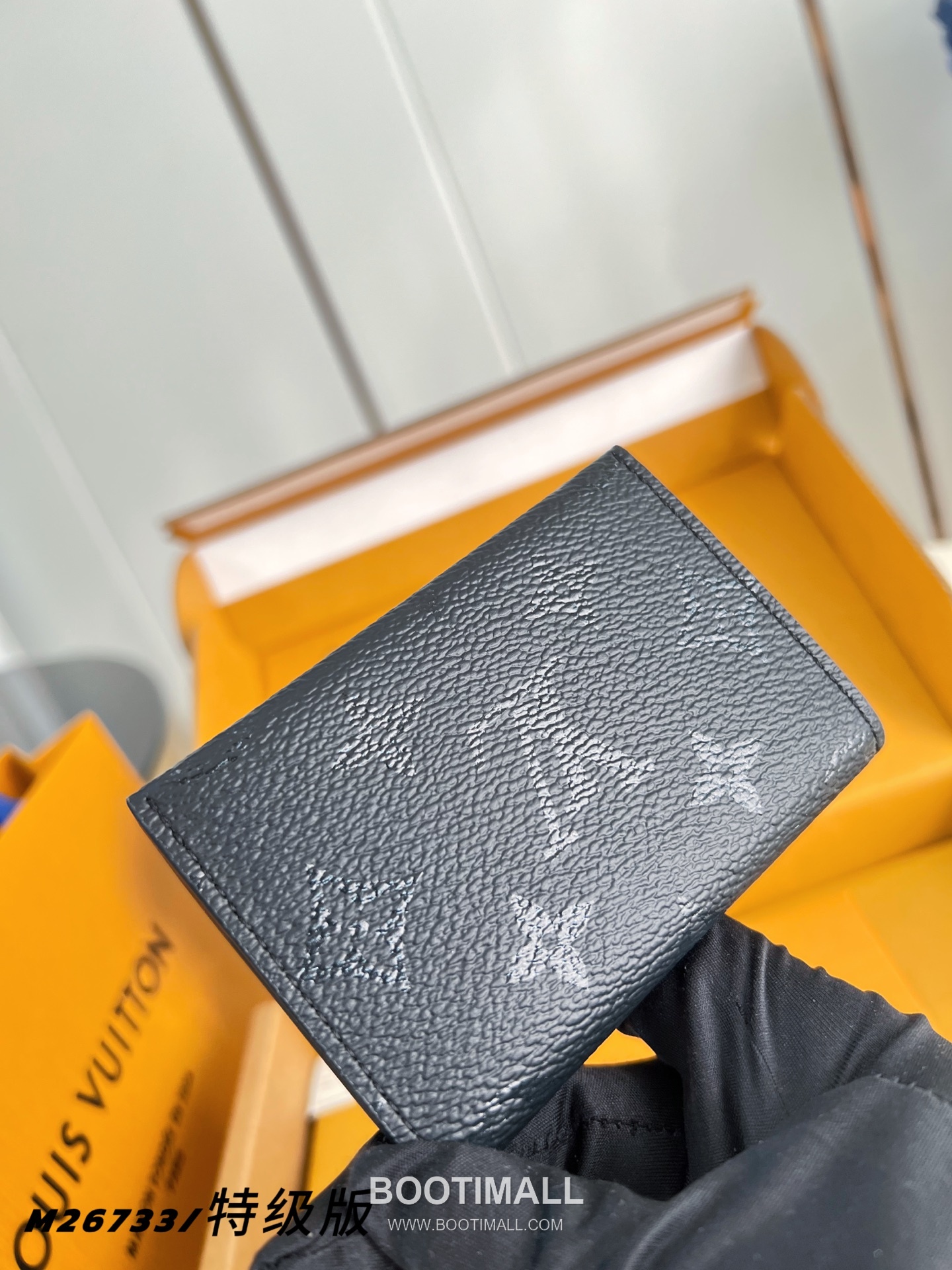 Louis Vuitton Slim Card Holder Monogram Midnight Canvas Card Case with Snap Detail 루이비통 슬림 카드 홀더 모노그램 미드나잇 카드케이스 스냅 M26733 10.6cm 4