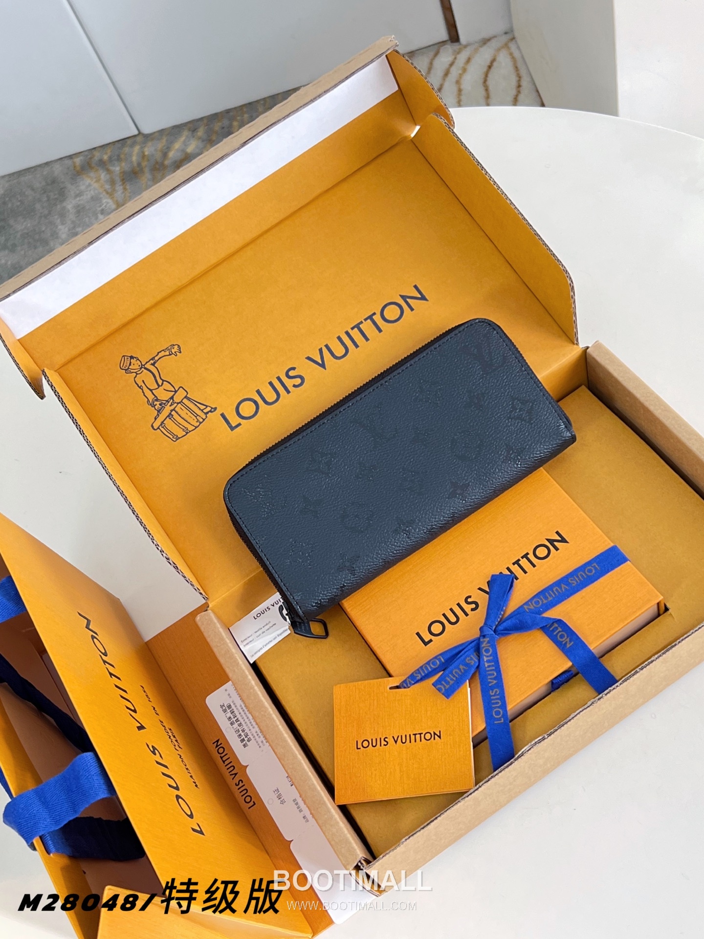 Louis Vuitton Zippy Horizontal Wallet Monogram Midnight Canvas Long Wallet with Zip Detail 루이비통 지피 호리존탈 월렛 모노그램 미드나잇 장지갑 집어라운드 M28048 21cm 1