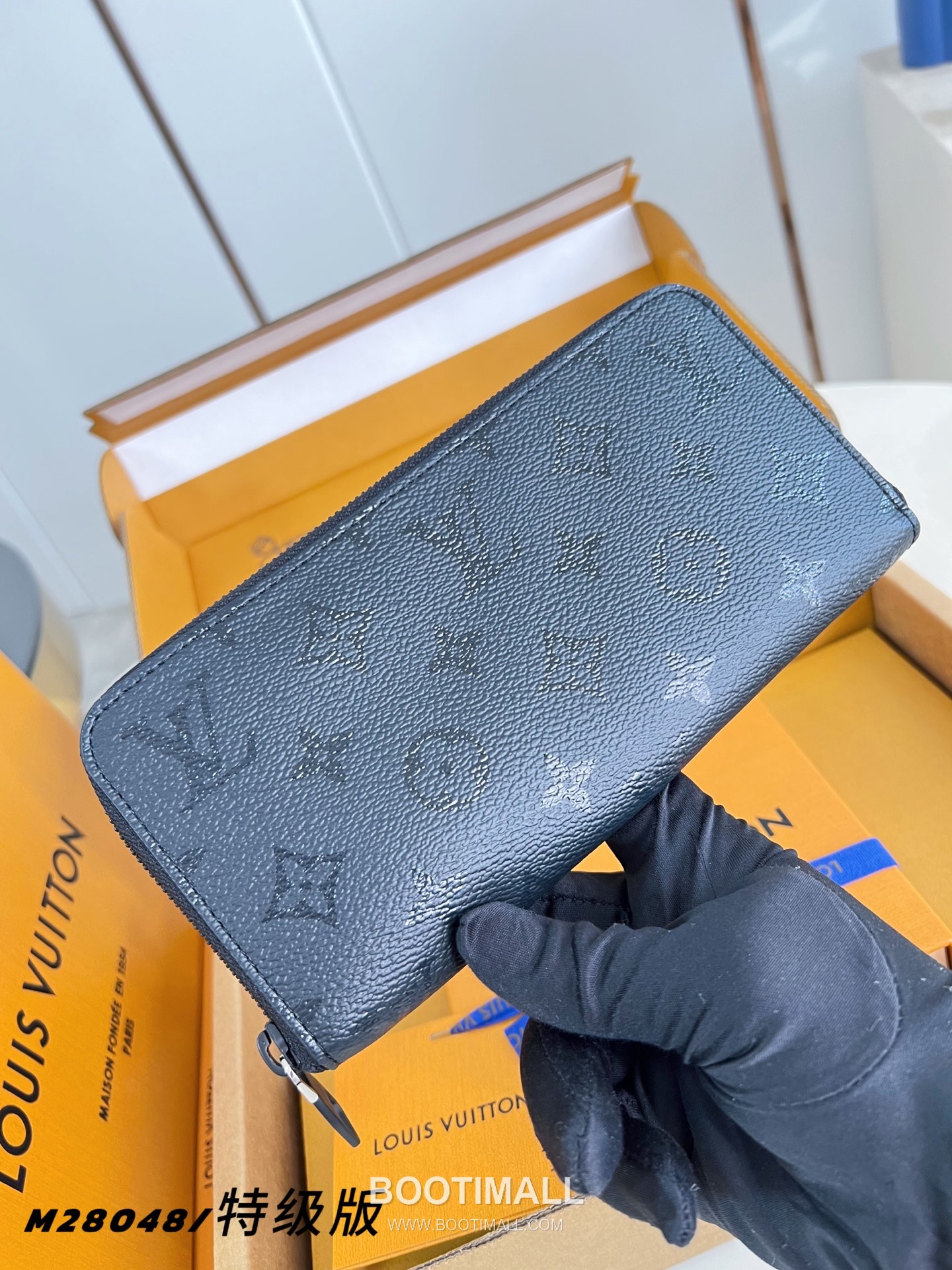 Louis Vuitton Zippy Horizontal Wallet Monogram Midnight Canvas Long Wallet with Zip Detail 루이비통 지피 호리존탈 월렛 모노그램 미드나잇 장지갑 집어라운드 M28048 21cm 2