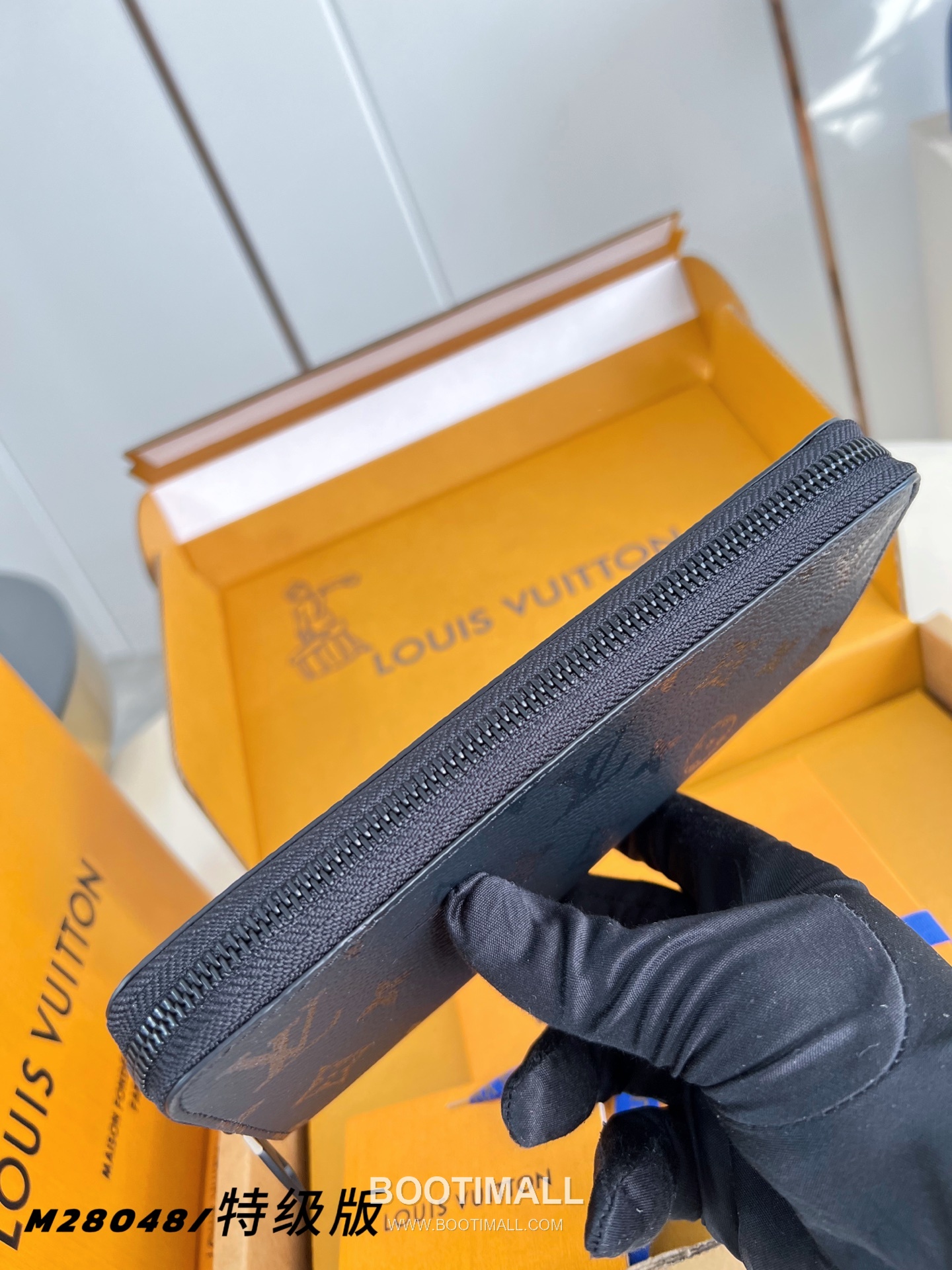 Louis Vuitton Zippy Horizontal Wallet Monogram Midnight Canvas Long Wallet with Zip Detail 루이비통 지피 호리존탈 월렛 모노그램 미드나잇 장지갑 집어라운드 M28048 21cm 5