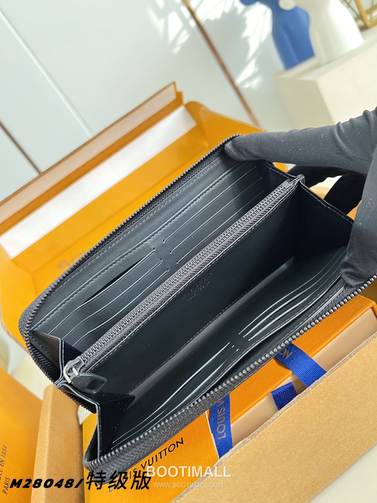 Louis Vuitton Zippy Horizontal Wallet Monogram Midnight Canvas Long Wallet with Zip Detail 루이비통 지피 호리존탈 월렛 모노그램 미드나잇 장지갑 집어라운드 M28048 21cm 6