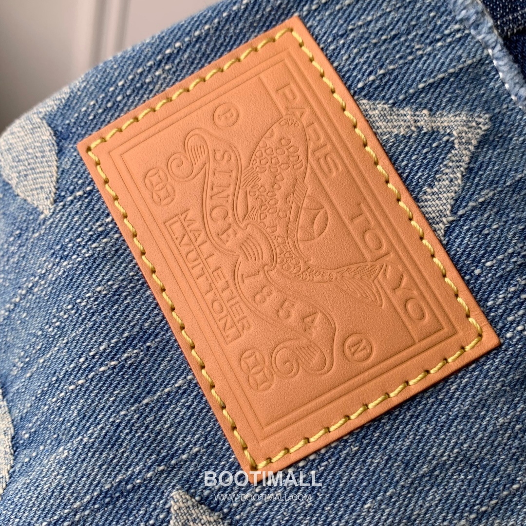 Louis Vuitton Speedy 25 Bandoulière Damier Denim Boston Bag with Patchwork Detail 루이비통 스피디 25 반둘리에 다미에 데님 보스턴백 패치워크 M15276 25cm 5