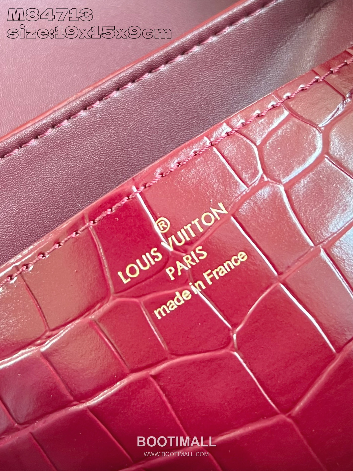 Louis Vuitton Rose des Vents Mini Crocodile Embossed Calfskin Top Handle Bag with LV Padlock Detail 루이비통 로즈 데 방 미니 악어엠보 카프스킨 탑핸들백 패드락 M84713 19cm 9