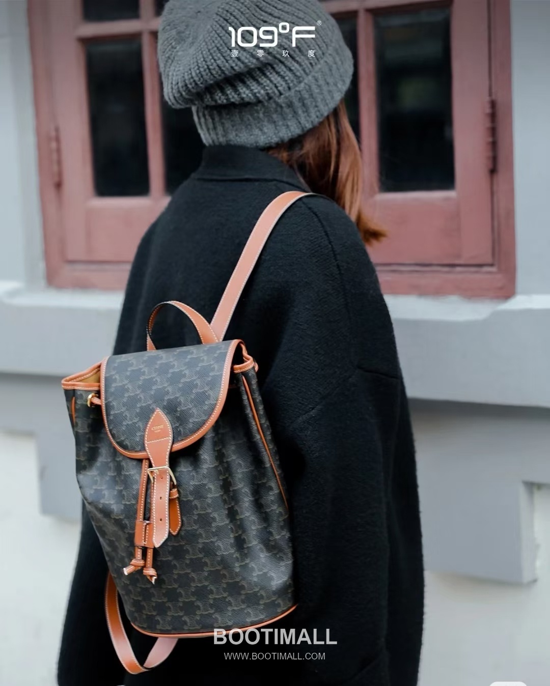 Celine Large Backpack Cowhide Leather Casual Bag with Minimal Design 셀린느 라지 백팩 카우하이드 레더 캐주얼백 미니멀디자인 117902 29.5cm 1