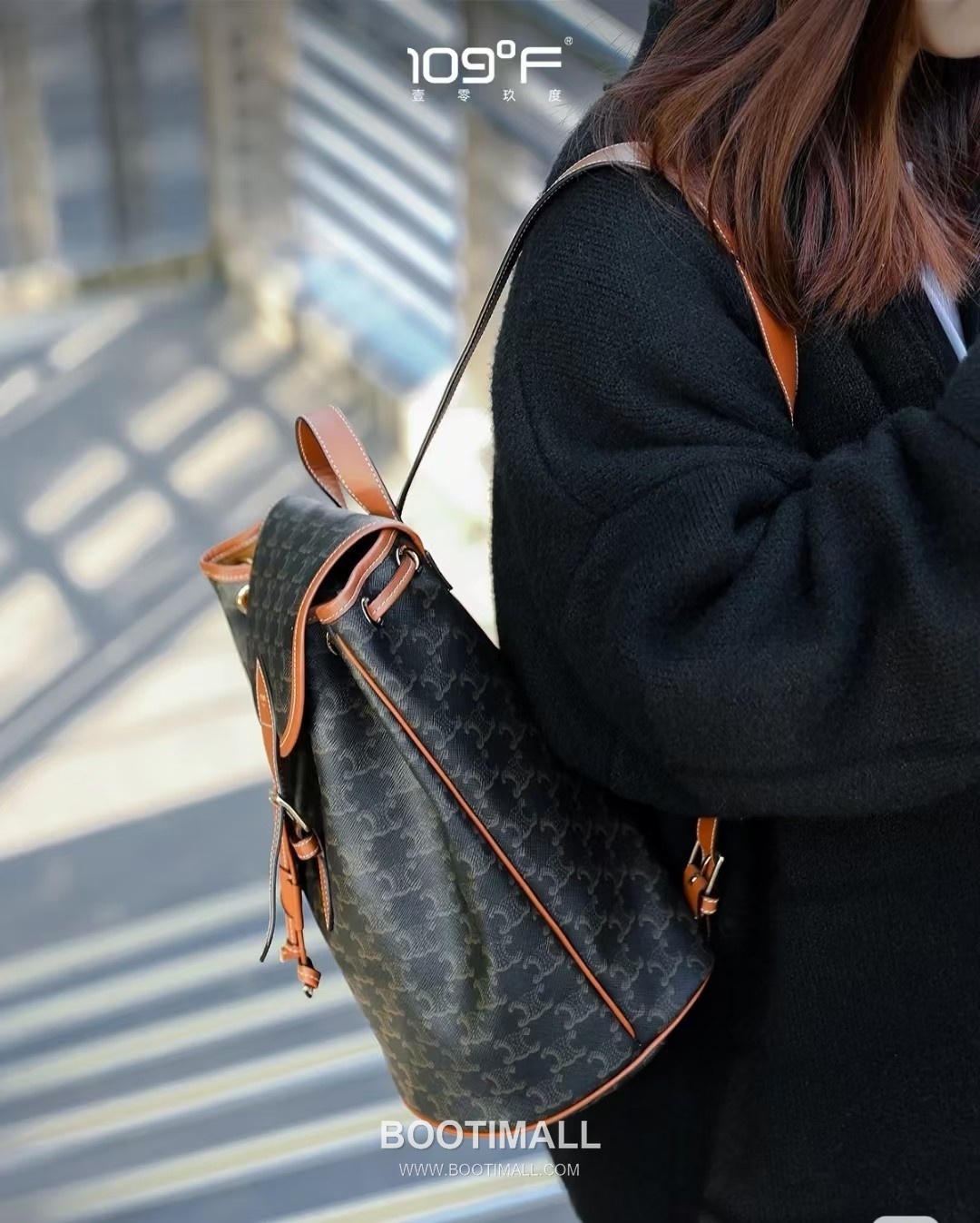 Celine Large Backpack Cowhide Leather Casual Bag with Minimal Design 셀린느 라지 백팩 카우하이드 레더 캐주얼백 미니멀디자인 117902 29.5cm 3