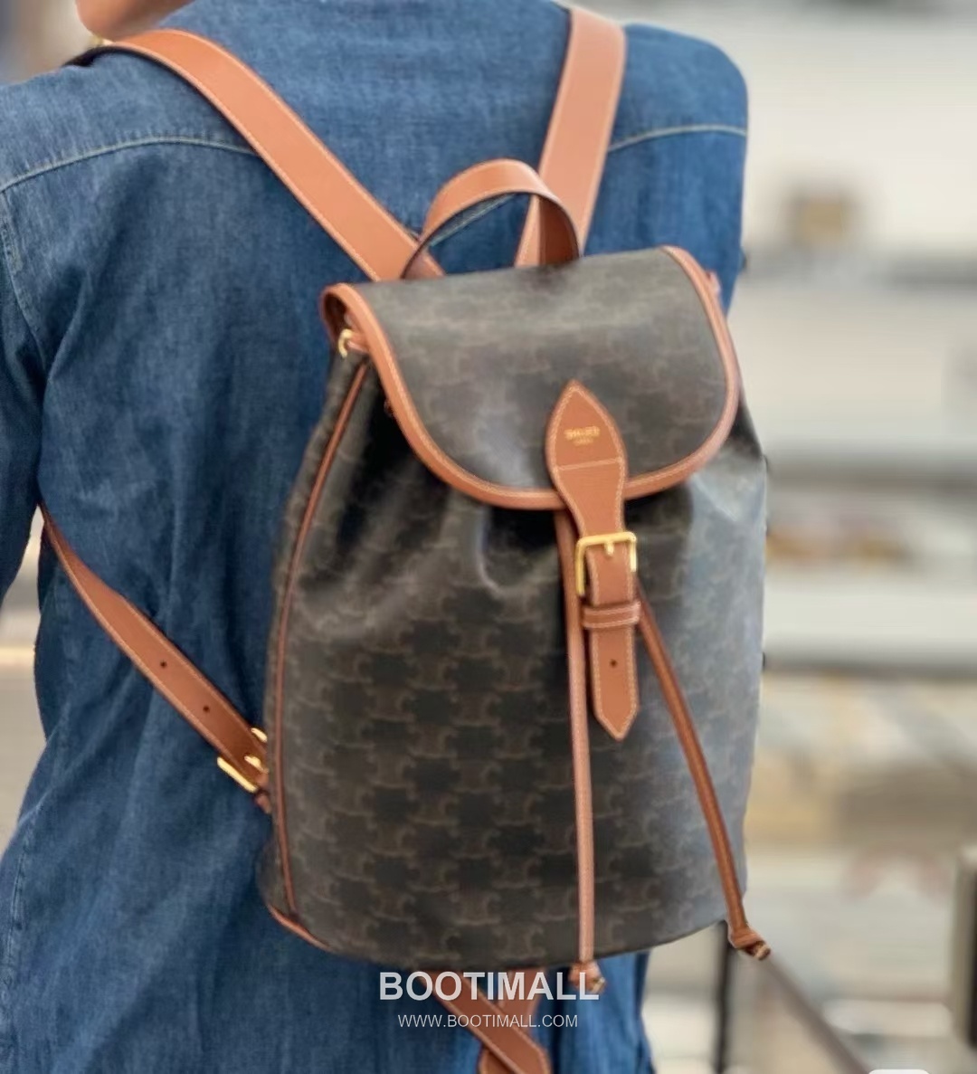 Celine Large Backpack Cowhide Leather Casual Bag with Minimal Design 셀린느 라지 백팩 카우하이드 레더 캐주얼백 미니멀디자인 117902 29.5cm 8